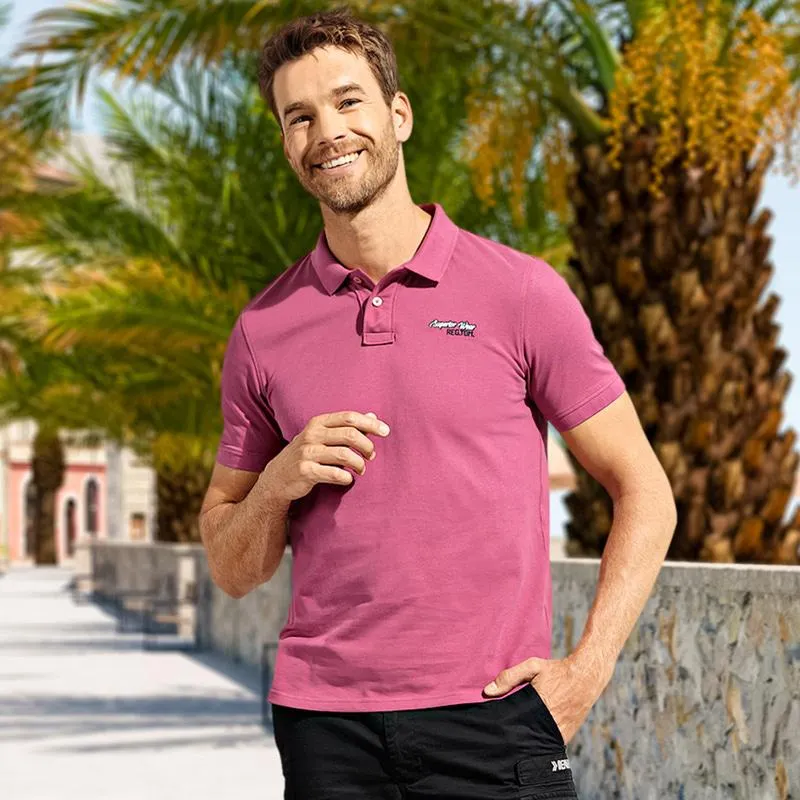 Herren-Poloshirt mit Stickerei