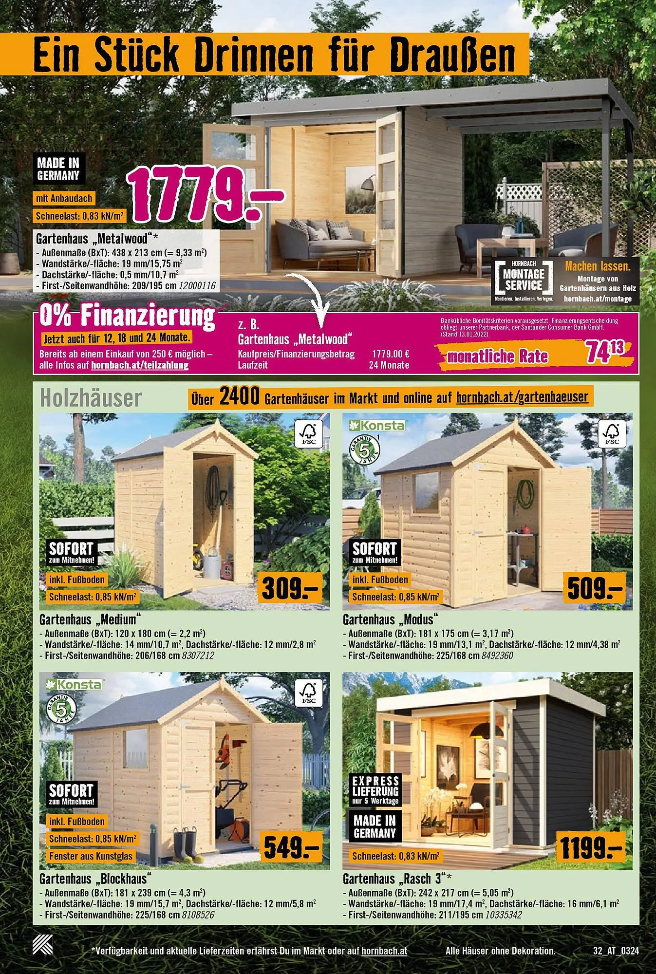 Hornbach Flugblatt von 5. März bis 5. April 2024 - Flugblätt seite  32