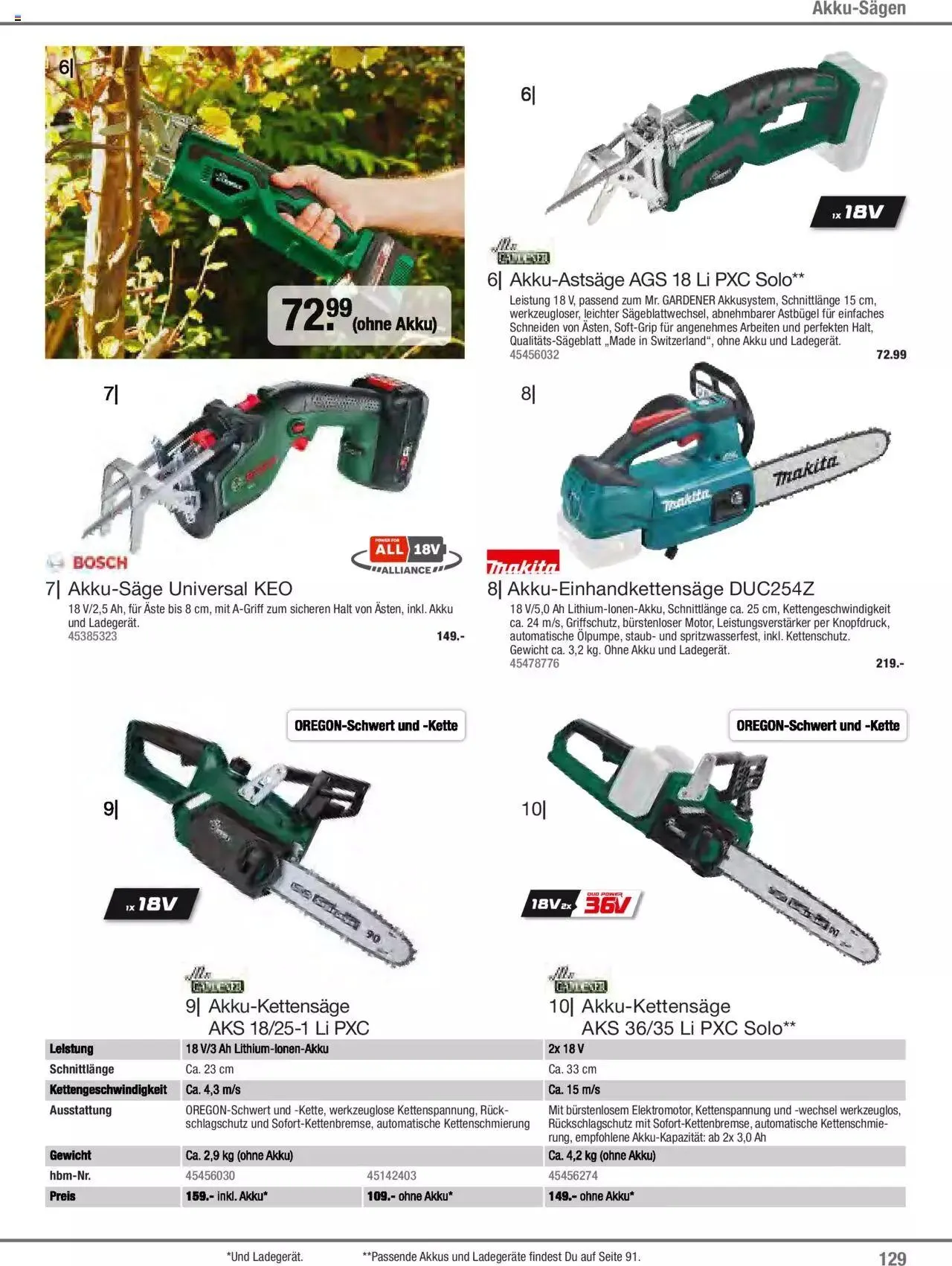 Hagebau Gartenjahr 2023 von 7. März bis 31. Dezember 2023 - Flugblätt seite 129