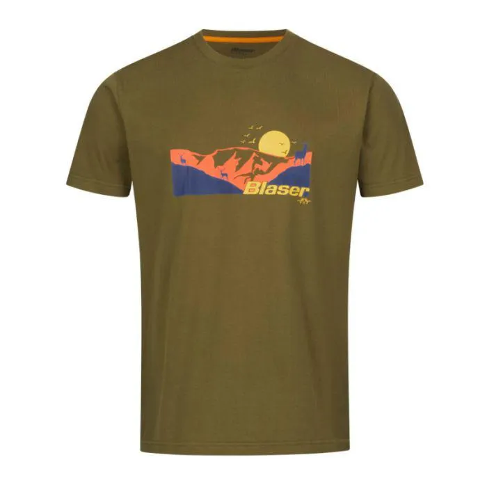 Blaser Shirt Allgäu Mountain d.oliv,231024-006-566