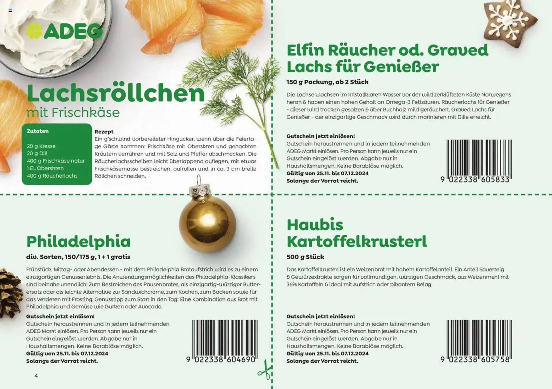 ADEG Flugblatt von 25. November bis 7. Dezember 2024 - Flugblätt seite 4