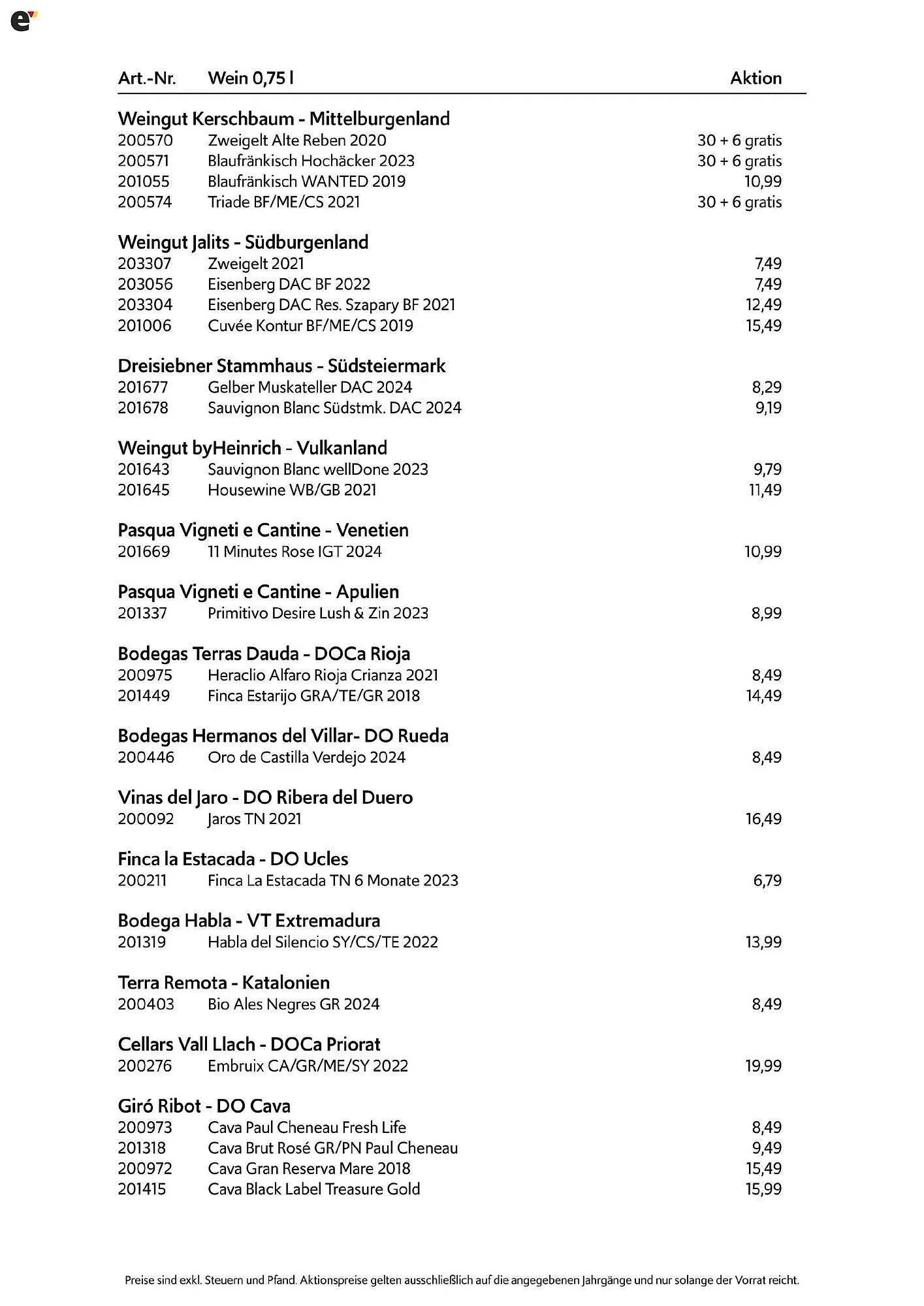 Eurogast Grissemann Flugblatt von 1. September bis 30. November 2025 - Flugblätt seite 4