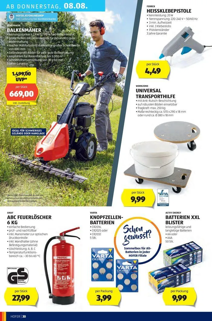 Blättern Sie online im HOFER Flugblatt von 31. Juli bis 14. August 2024 - Flugblätt seite 34
