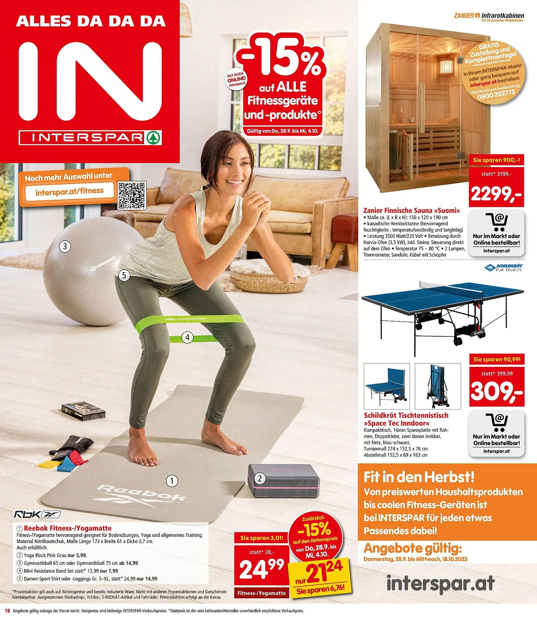 Interspar Flugblatt von 28. September bis 11. Oktober 2023 - Flugblätt seite 18