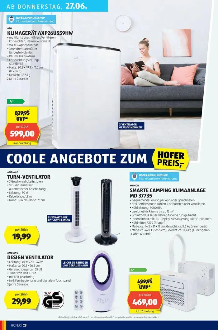 Blättern Sie online im HOFER Flugblatt von 19. Juni bis 3. Juli 2024 - Flugblätt seite 32