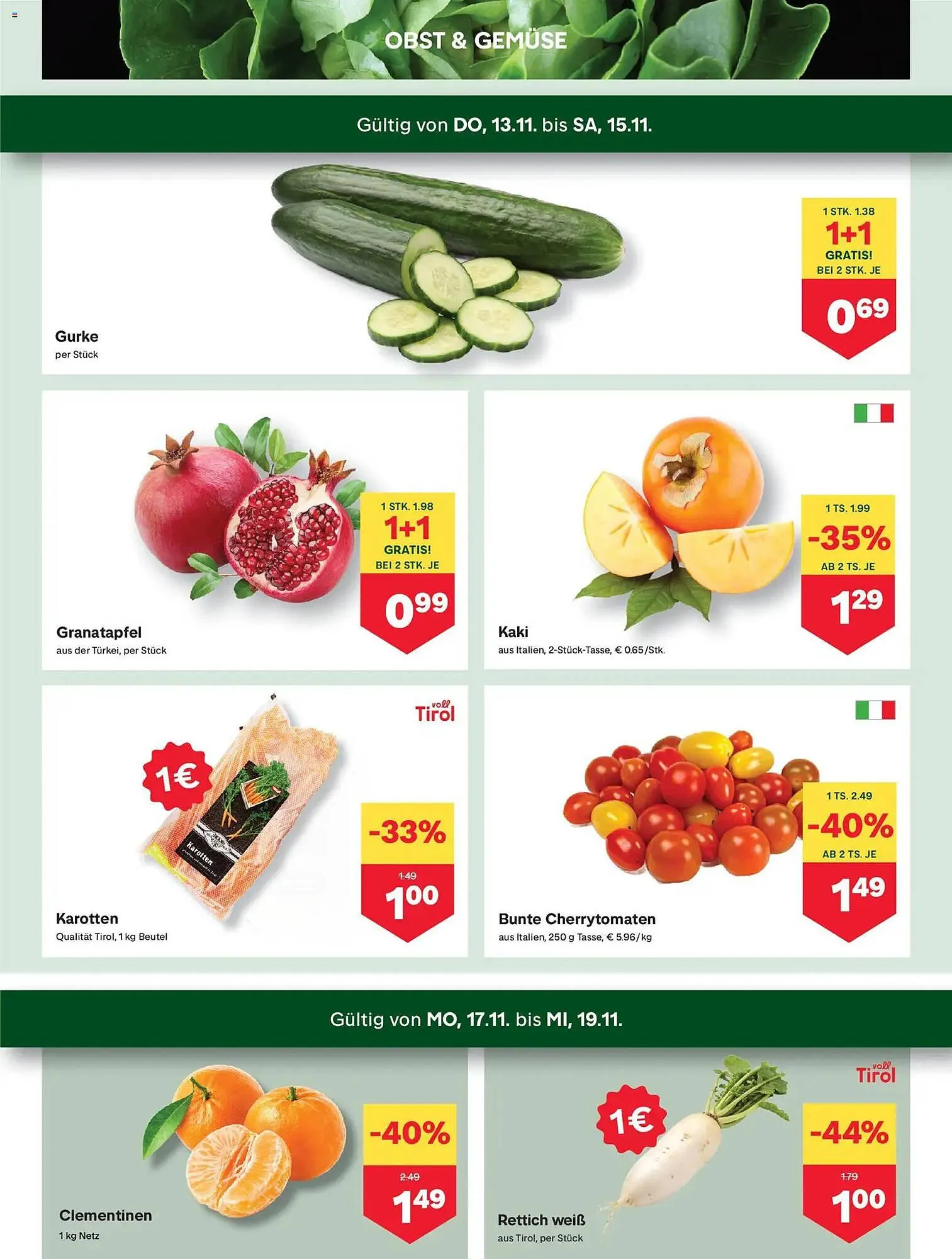 MPreis Flugblatt von 13. November bis 19. November 2025 - Flugblätt seite 2