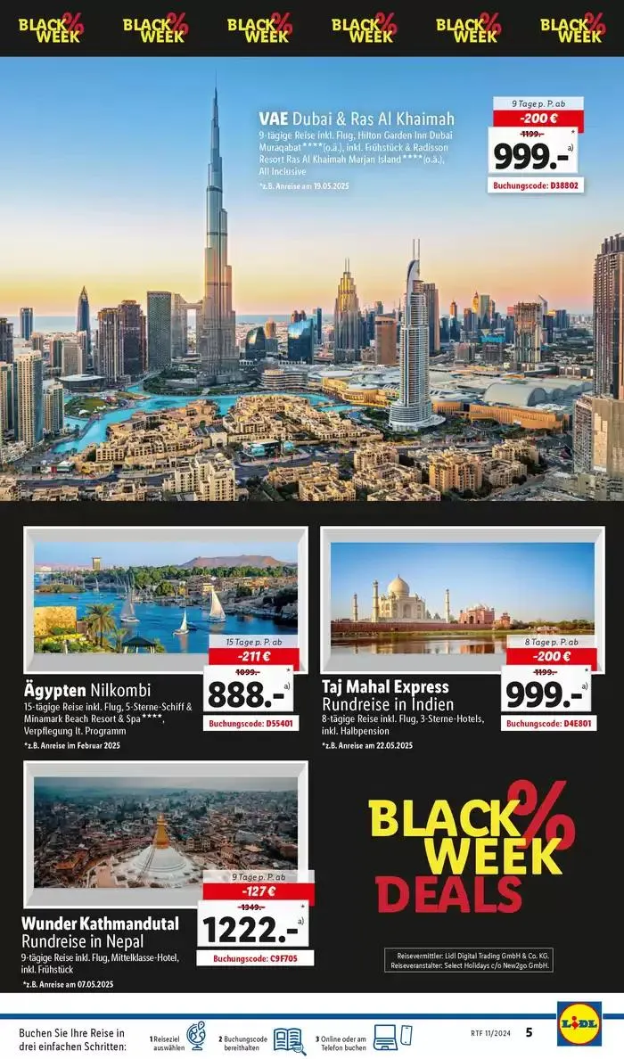 Aktuelle Reiseprospekte Themenprospekt November von 13. November bis 15. Dezember 2024 - Flugblätt seite 5