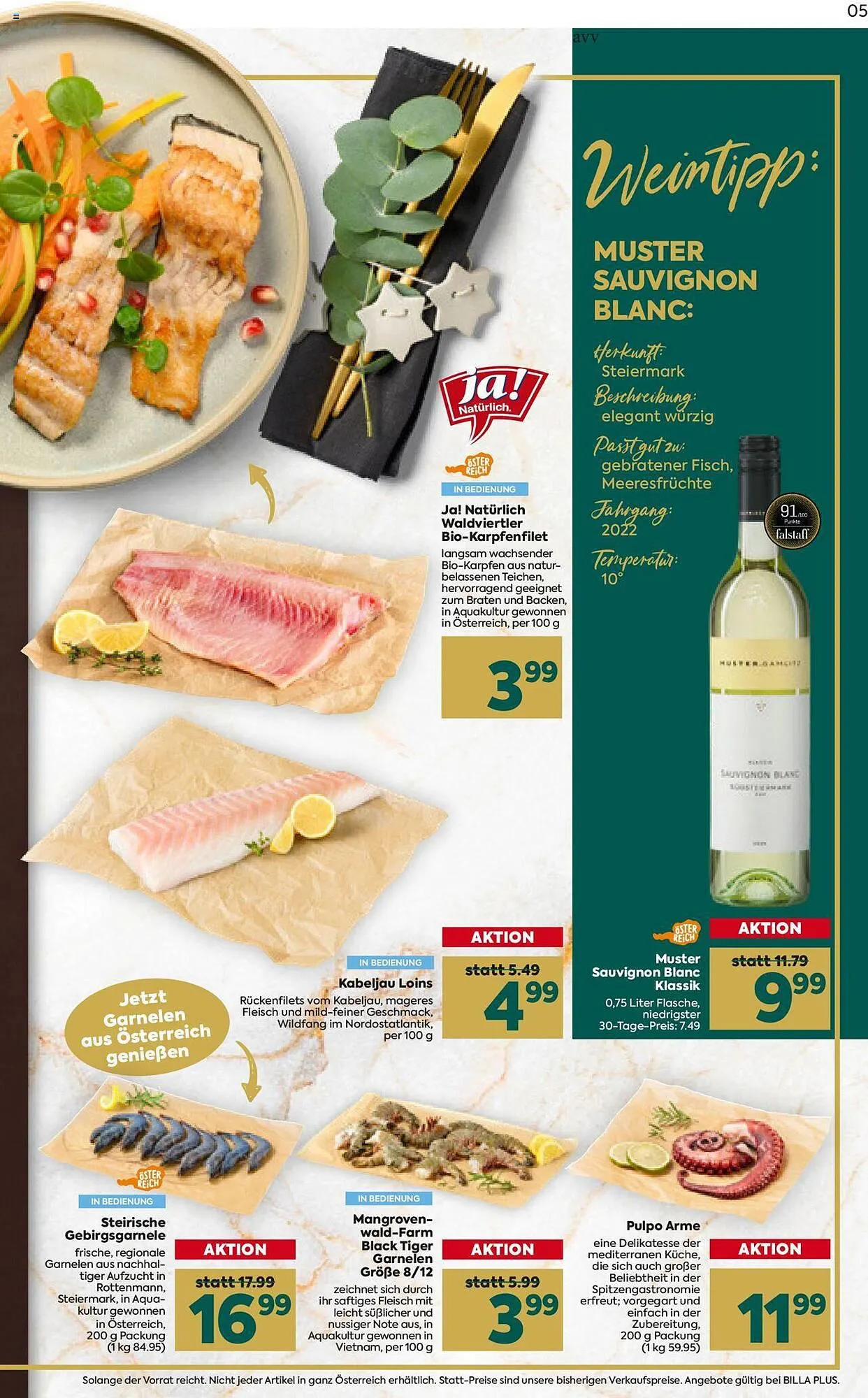 Billa Flugblatt von 30. November bis 23. Dezember 2023 - Flugblätt seite 5