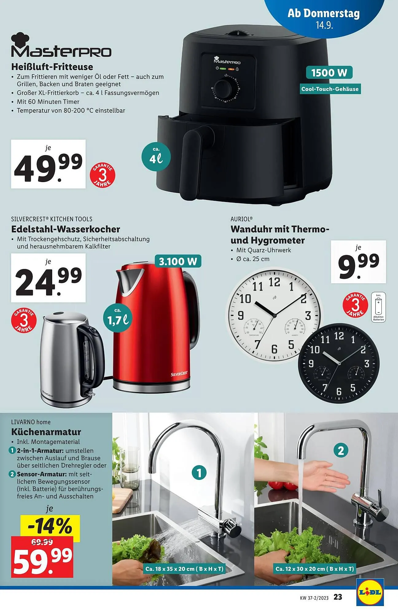 Lidl Flugblatt von 13. September bis 20. September 2023 - Flugblätt seite 23