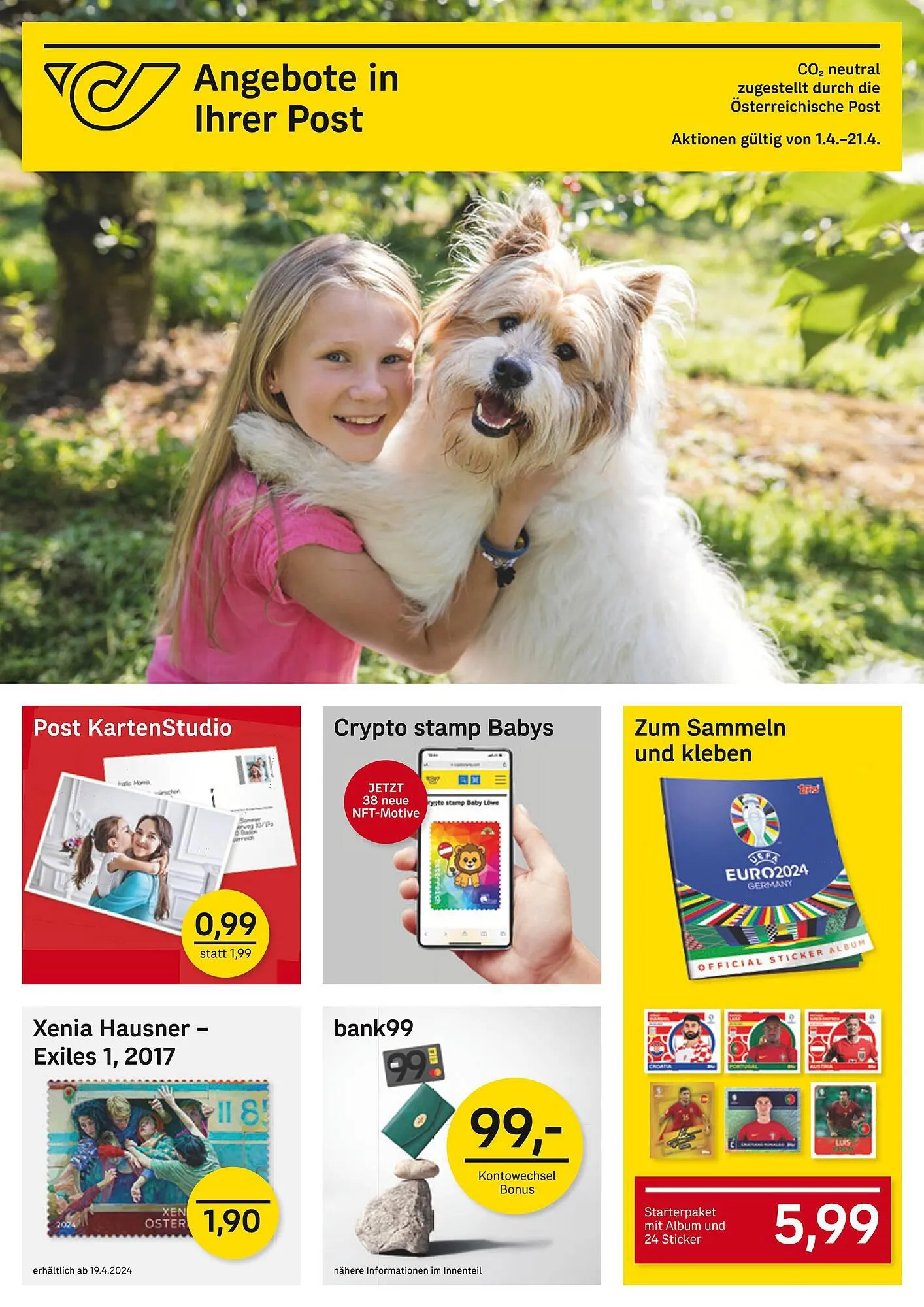 Post Flugblatt von 1. April bis 21. April 2024 - Flugblätt seite
