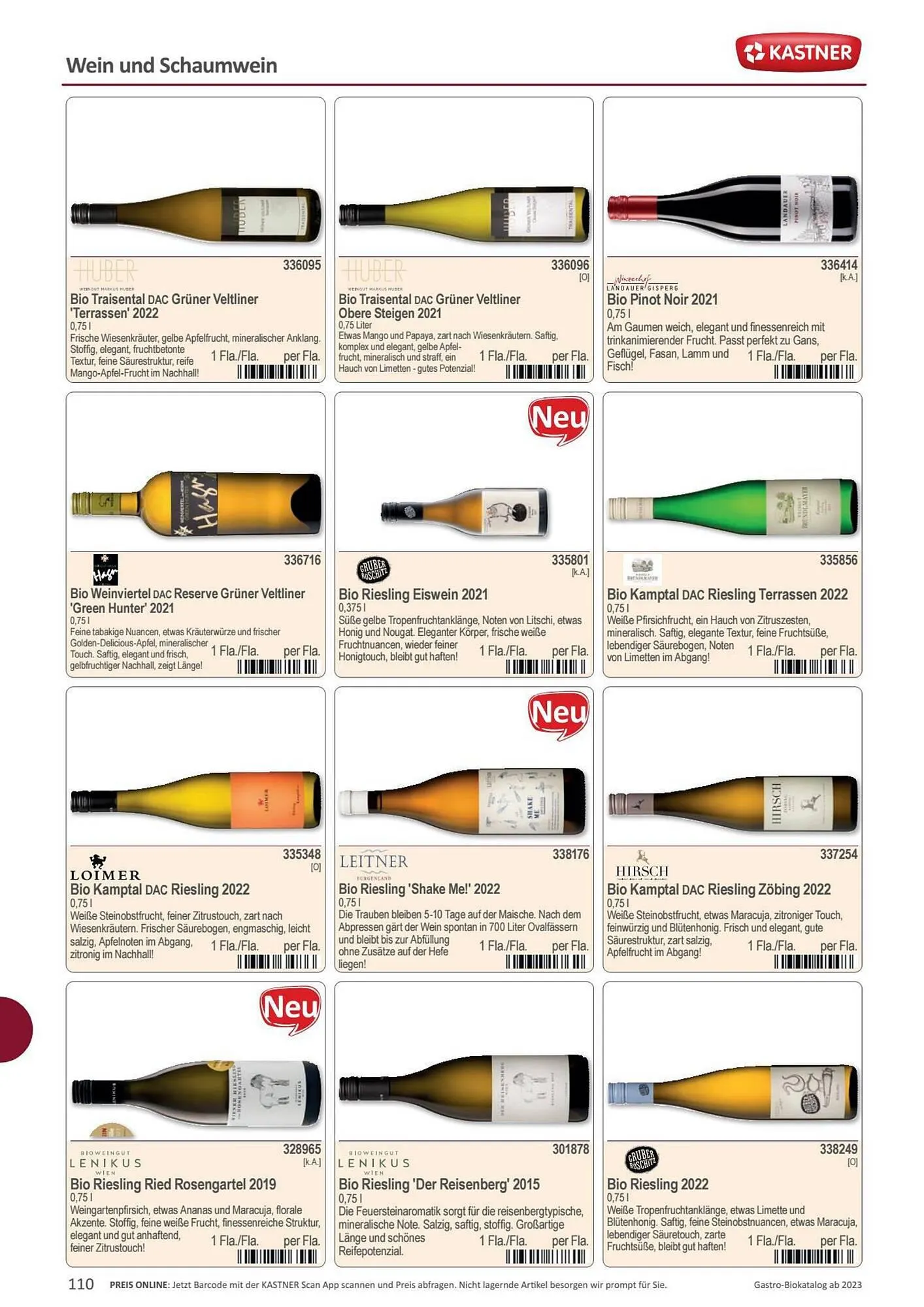 Kastner Flugblatt von 15. September bis 30. Dezember 2023 - Flugblätt seite 112