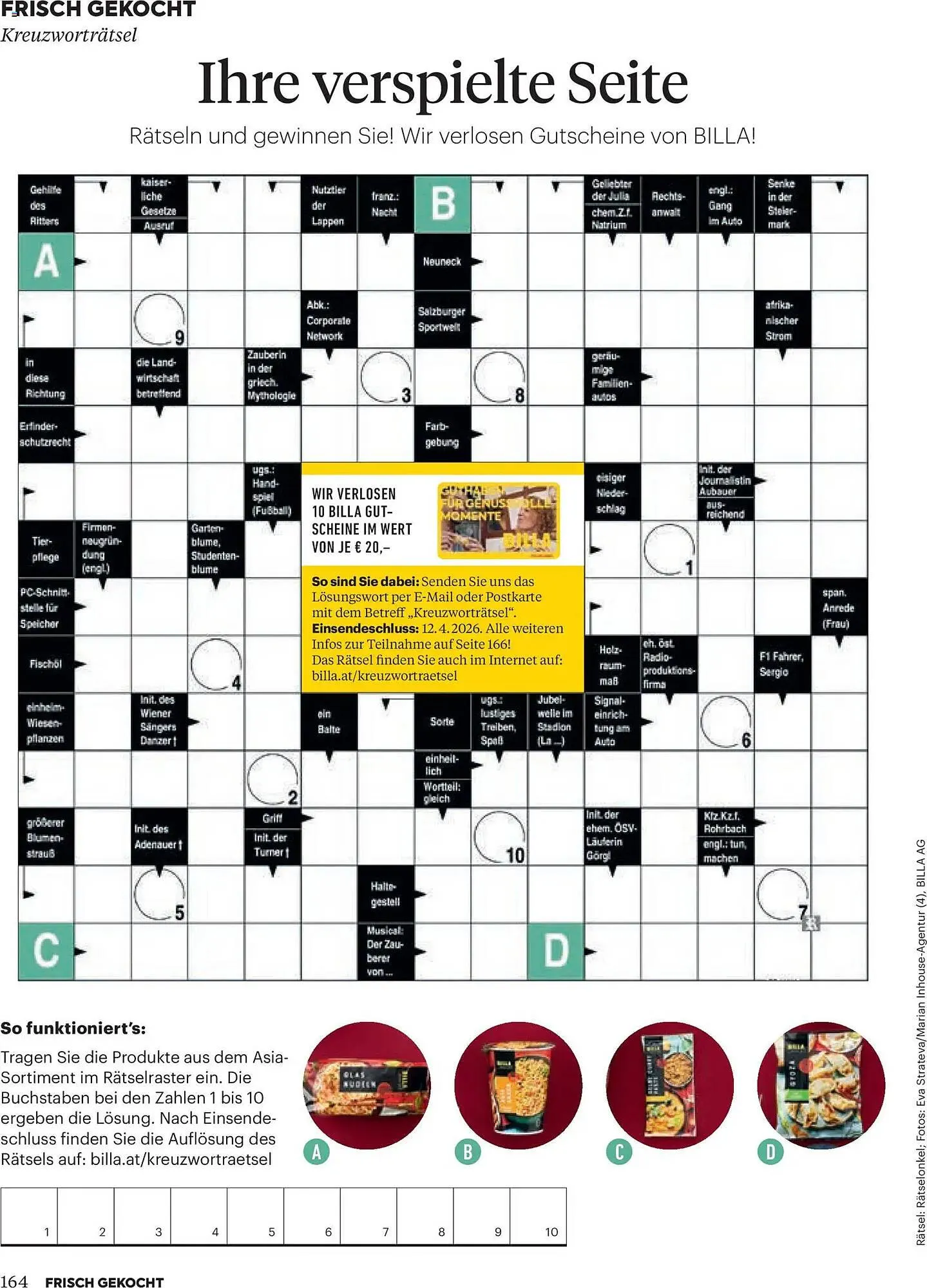 Billa Flugblatt von 1. März bis 30. April 2026 - Flugblätt seite  162