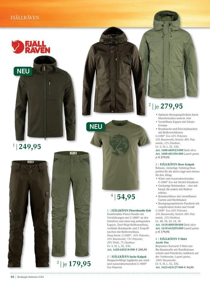 Bock Jagd Aktionen 2024 von 26. Juni bis 31. Dezember 2024 - Flugblätt seite 16