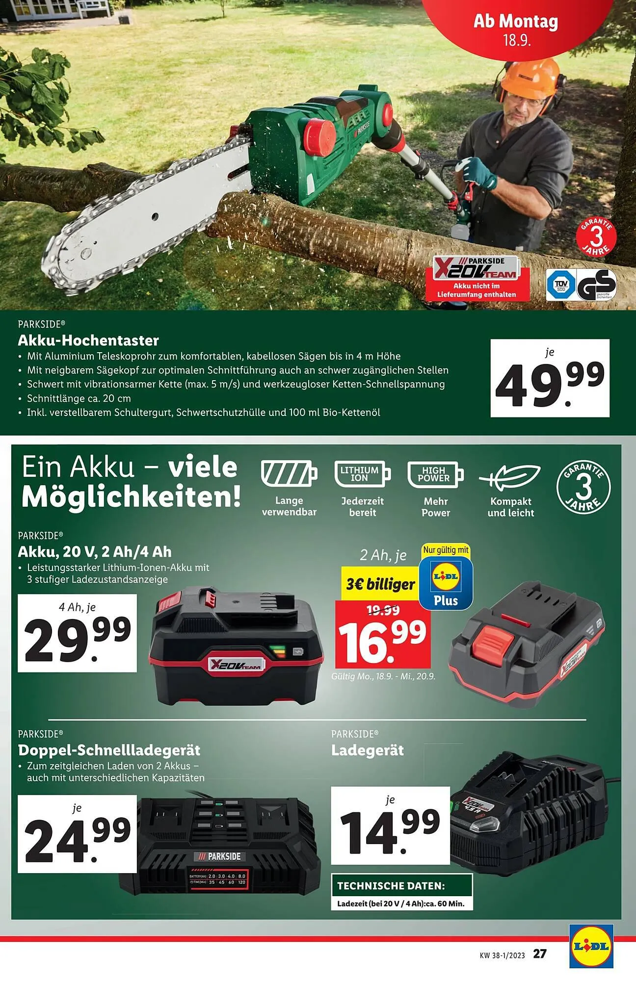 Lidl Flugblatt von 13. September bis 20. September 2023 - Flugblätt seite  27