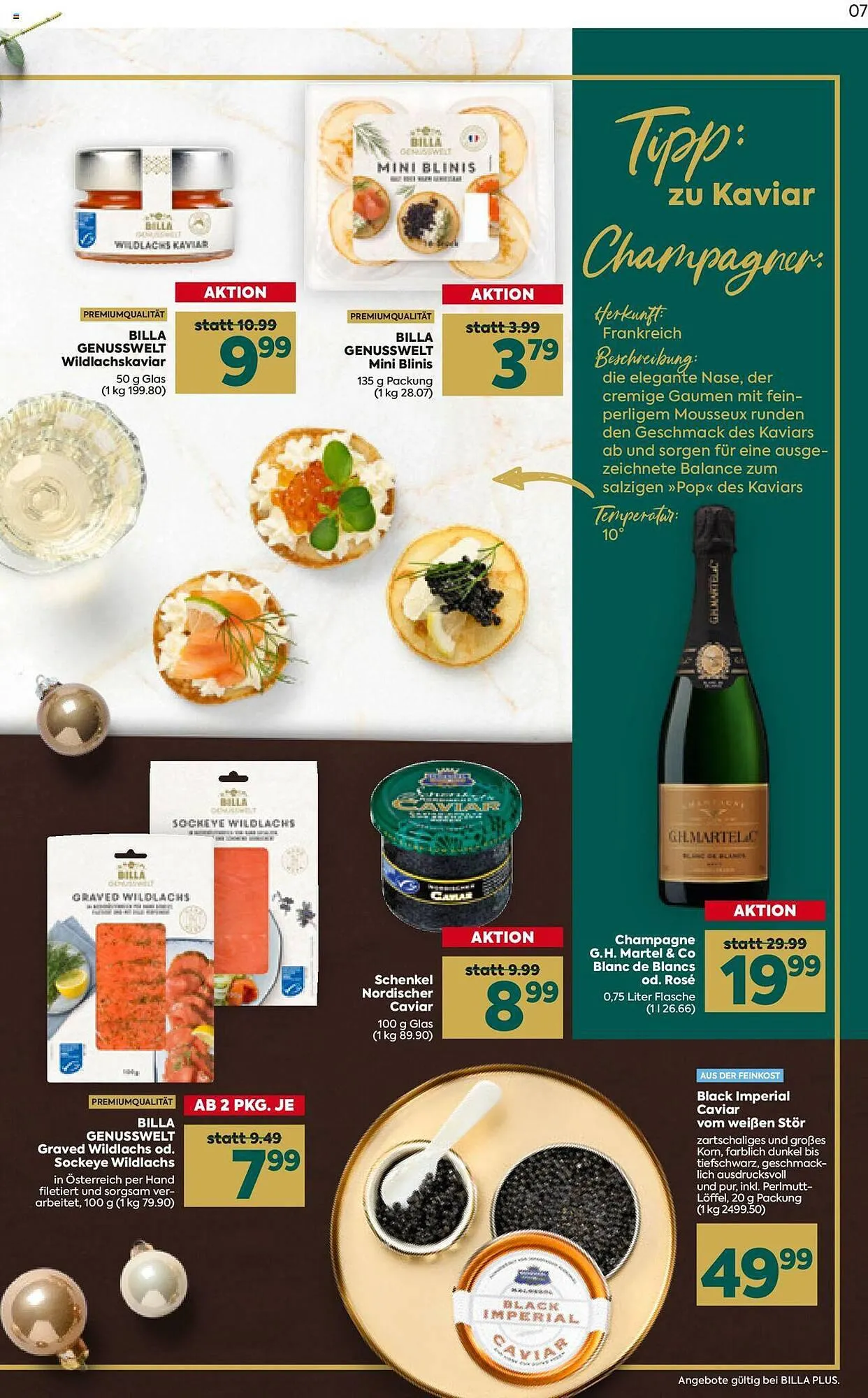 Billa Flugblatt von 30. November bis 23. Dezember 2023 - Flugblätt seite 7