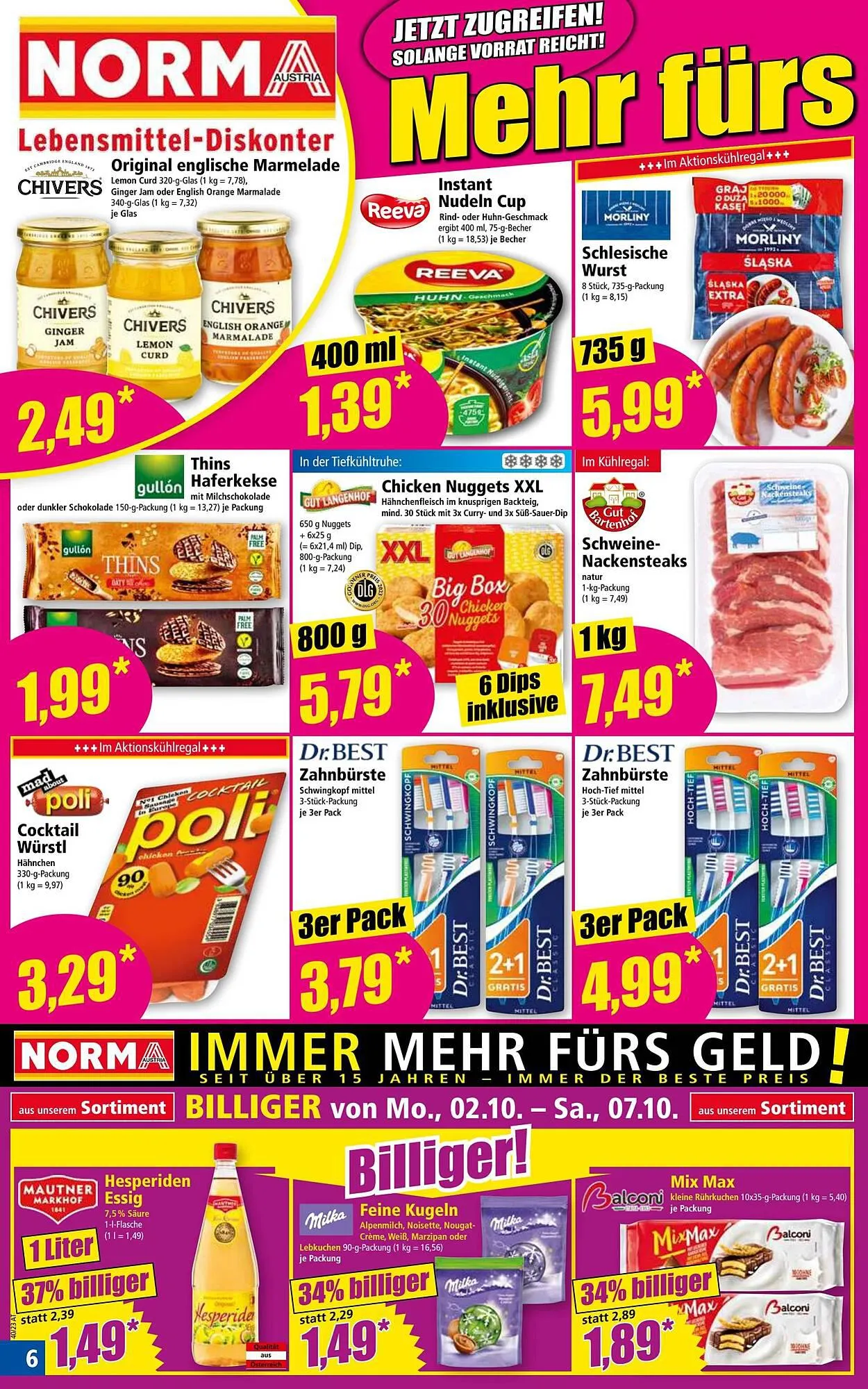 Norma Flugblatt von 2. Oktober bis 7. Oktober 2023 - Flugblätt seite  6