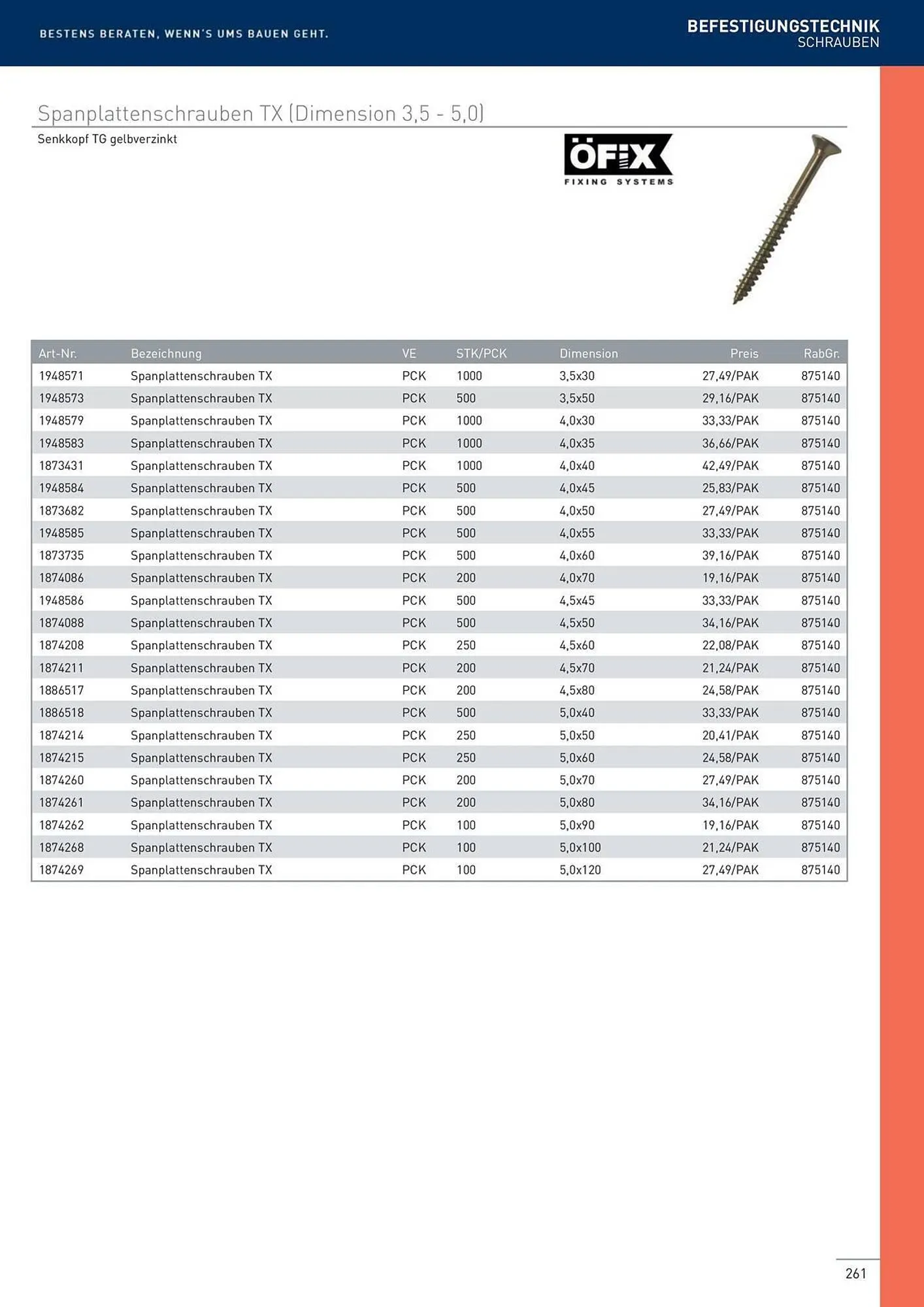 Würth Flugblatt von 22. Februar bis 31. Dezember 2024 - Flugblätt seite  261