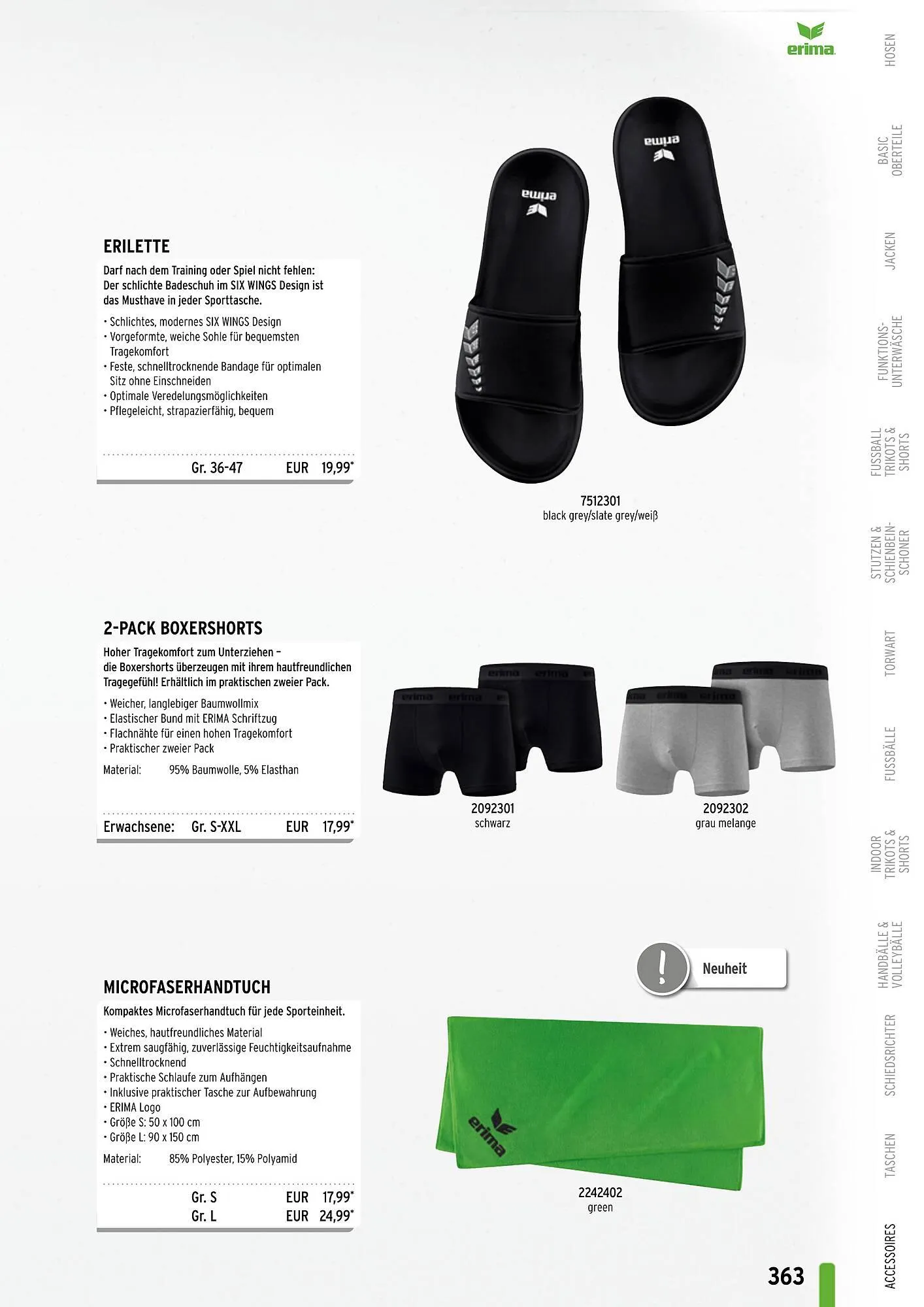 ERIMA Flugblatt von 2. Jänner bis 31. Dezember 2024 - Flugblätt seite  363