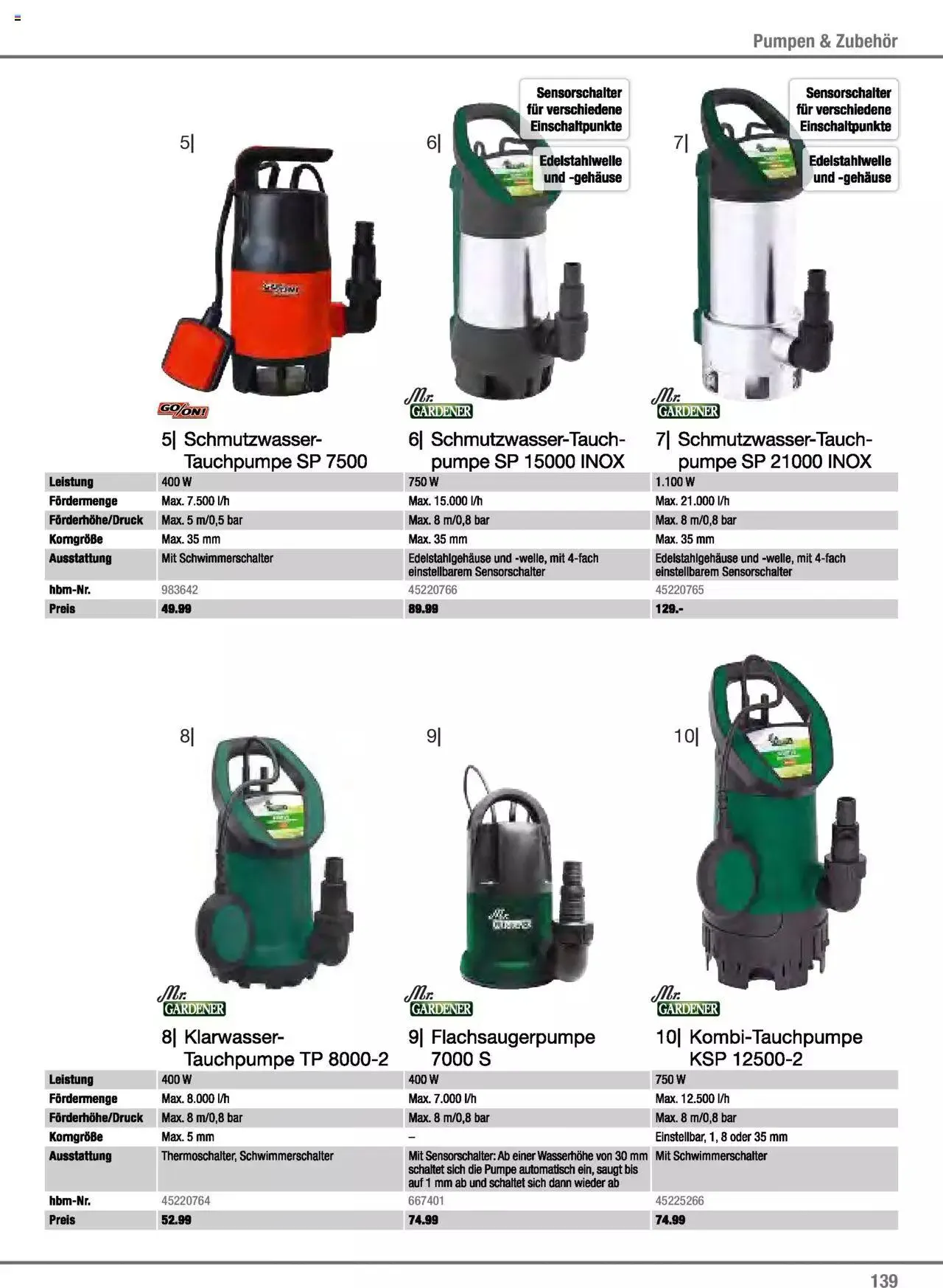 Hagebau Gartenjahr 2023 von 7. März bis 31. Dezember 2023 - Flugblätt seite 139