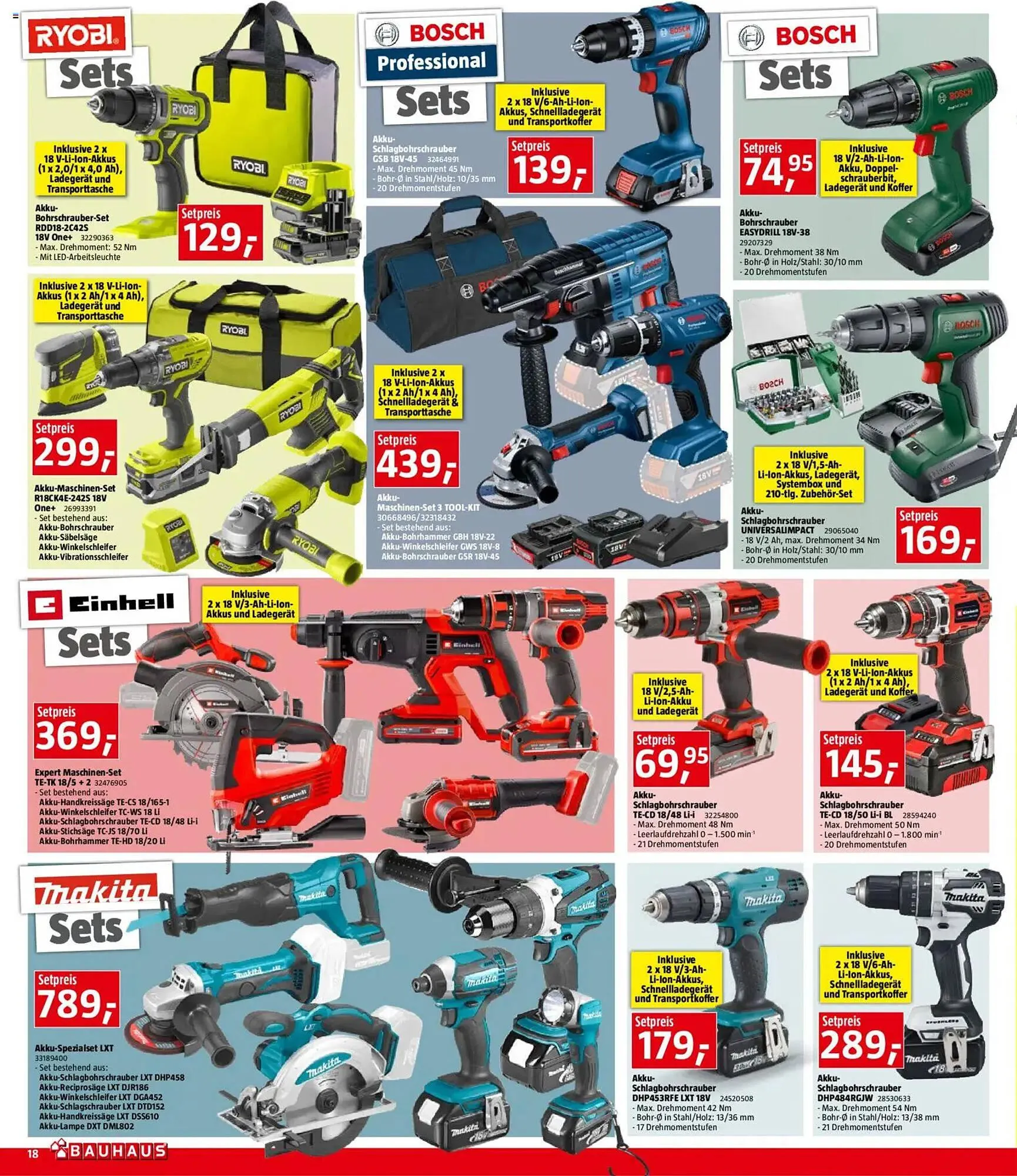 Bauhaus Flugblatt von 5. November bis 2. Dezember 2025 - Flugblätt seite 18