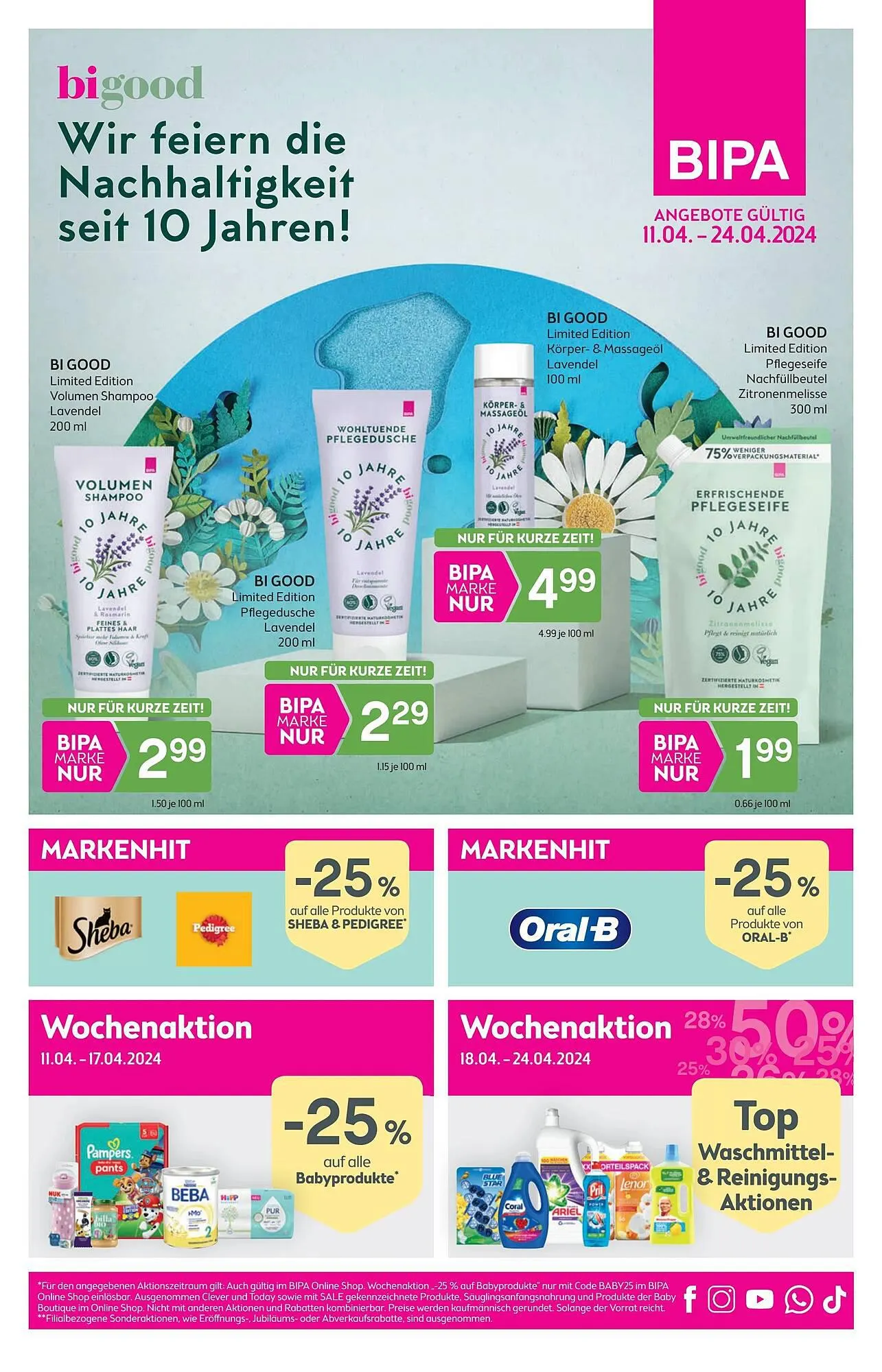 Bipa Flugblatt von 10. April bis 24. April 2024 - Flugblätt seite  1