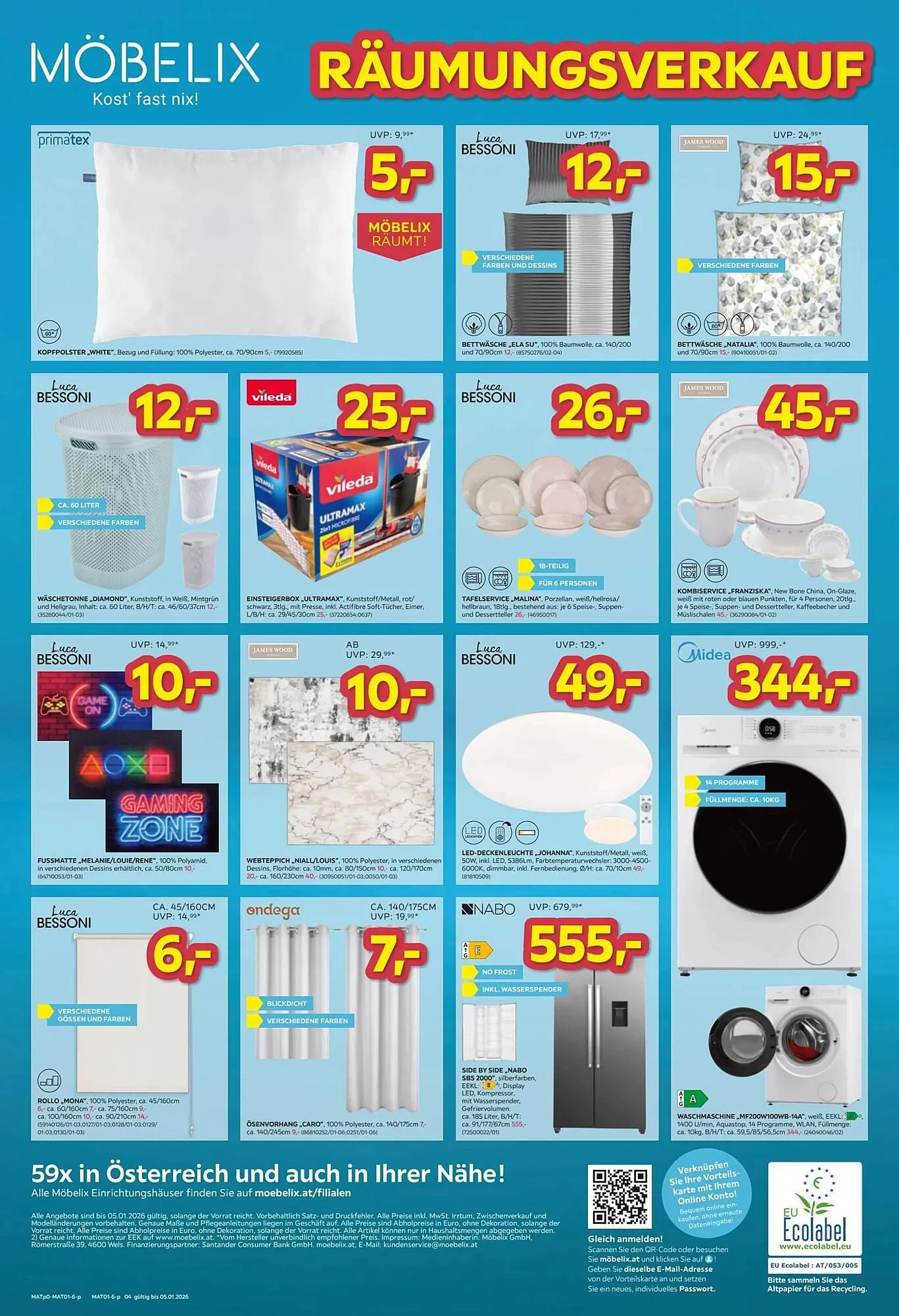 Möbelix Prospekt von 22. Dezember bis 6. Jänner 2026 - Flugblätt seite  4