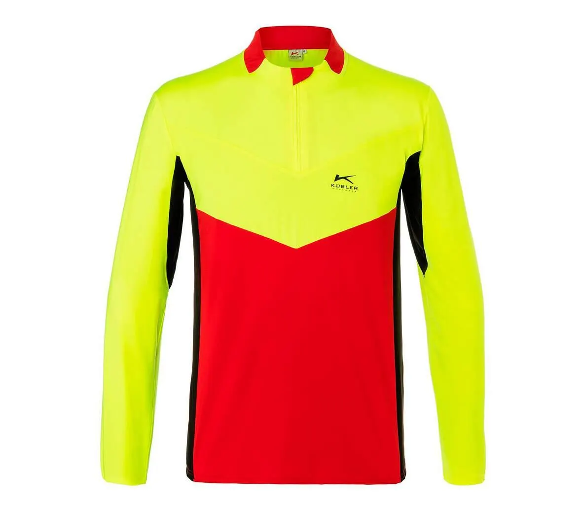 Funktionsshirt Forest langarm Gr.S rot/warngelb