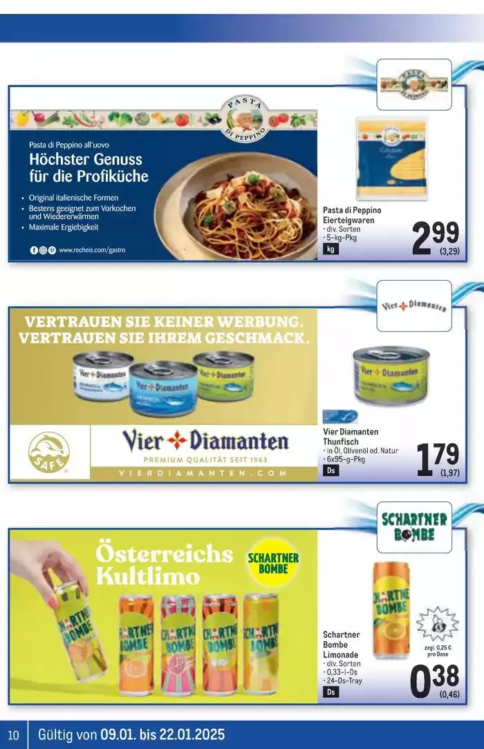 Rabatte und Aktionen von 8. Jänner bis 22. Jänner 2025 - Flugblätt seite  10