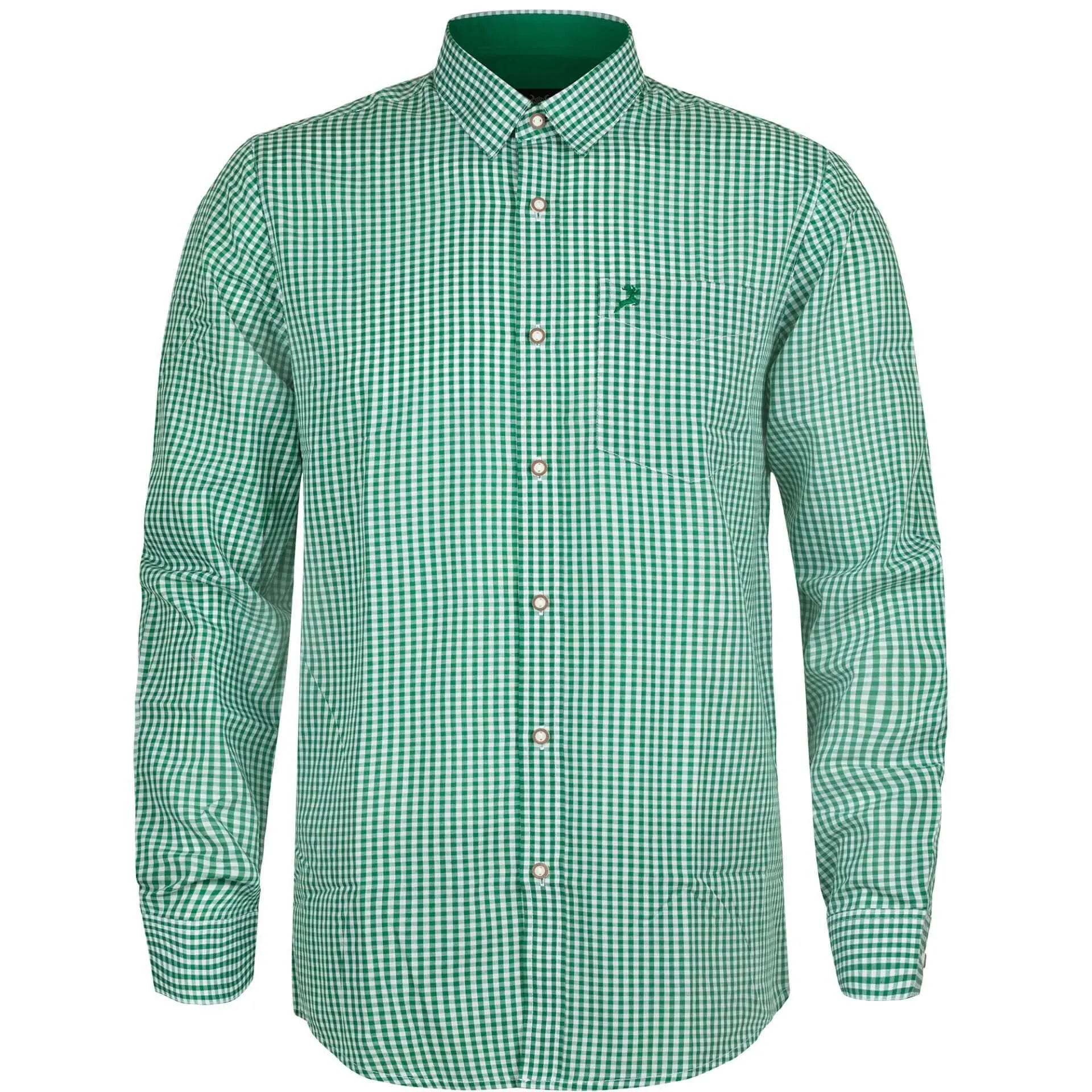 Herren Hemd "Chiemgau" Langarm, Grün