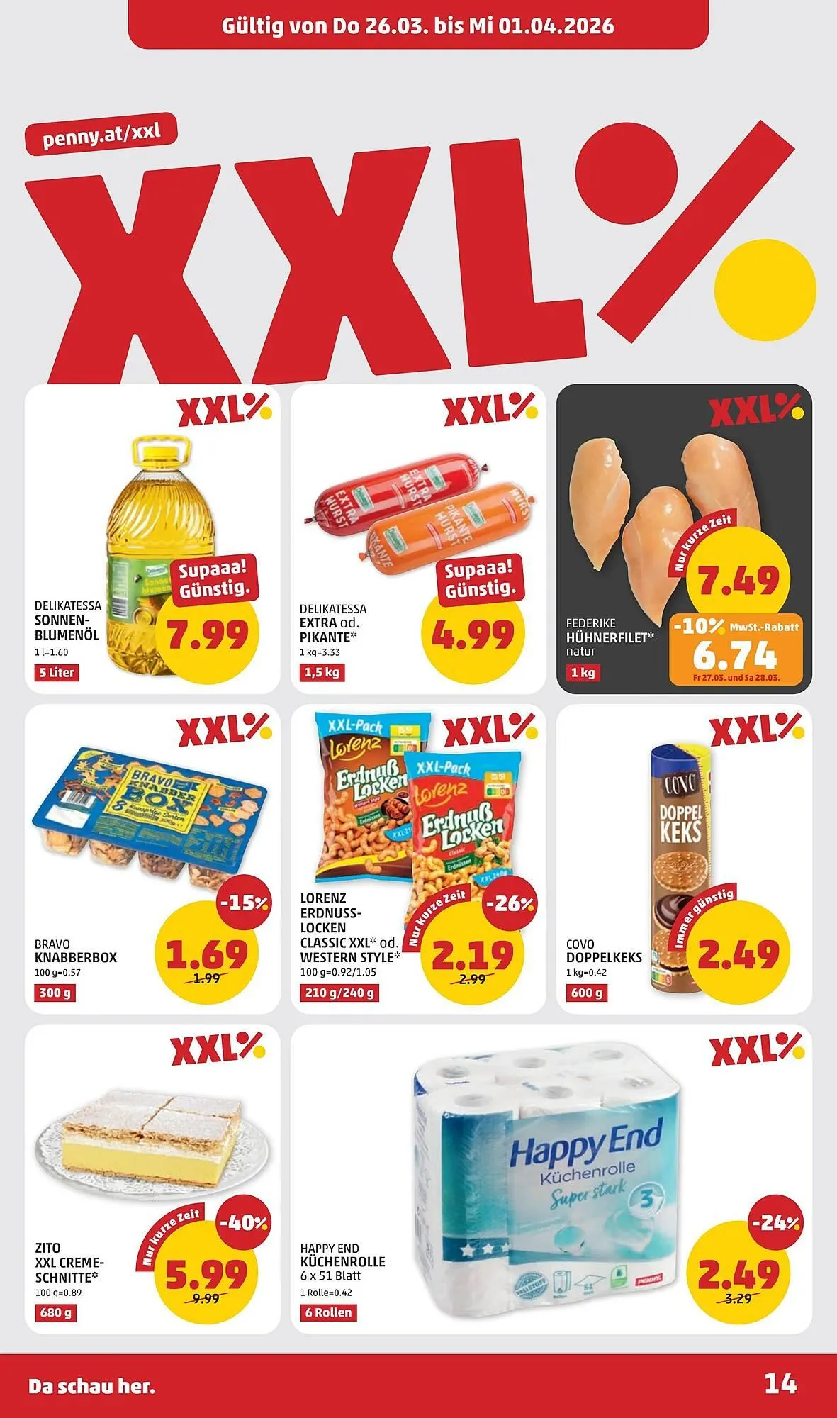 PENNY Flugblatt von 26. März bis 1. April 2026 - Flugblätt seite 14