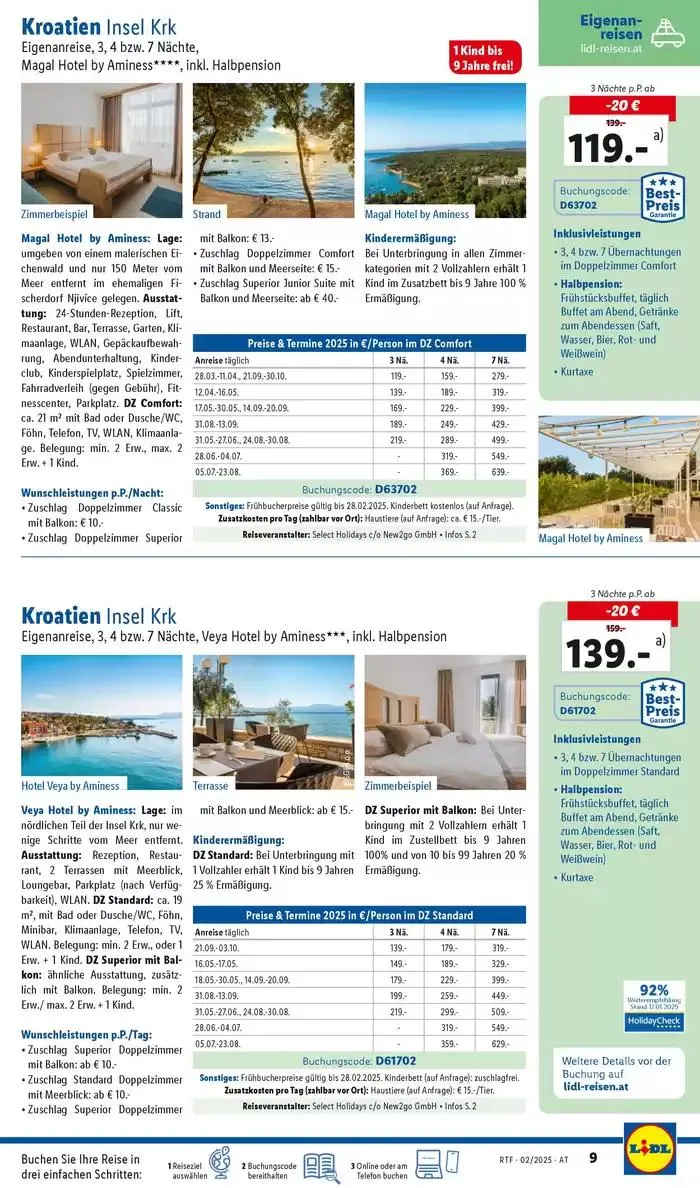 Aktuelle Reiseprospekte Themenprospekt Februar von 12. Februar bis 15. März 2025 - Flugblätt seite 9