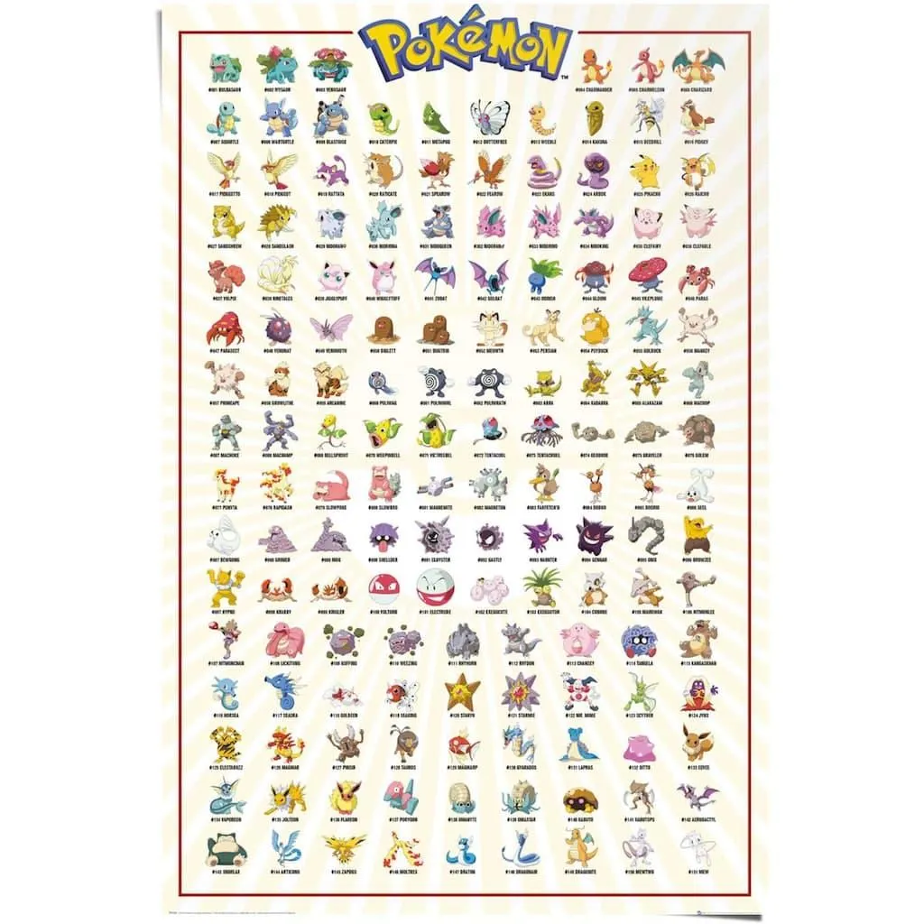 Reinders! Poster »Pokemon« 1 Stk. tlg.