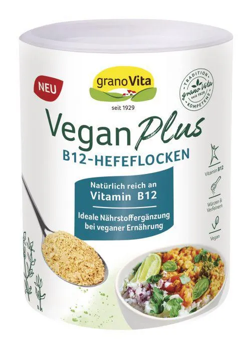 granoVita Vegan Plus B12 Hefeflocken 160g