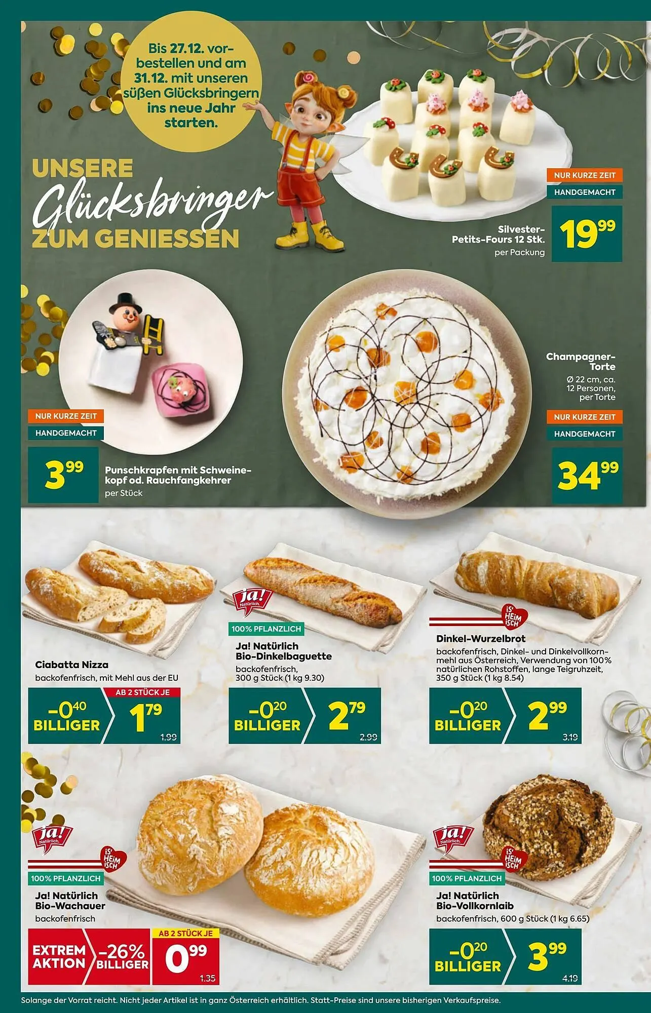 Billa Flugblatt von 27. Dezember bis 31. Dezember 2025 - Flugblätt seite  14