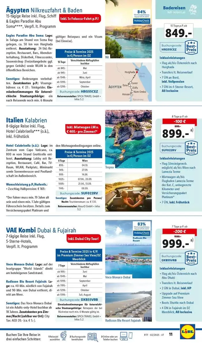 Aktuelle Reiseprospekte Themenprospekt Februar von 12. Februar bis 15. März 2025 - Flugblätt seite 11