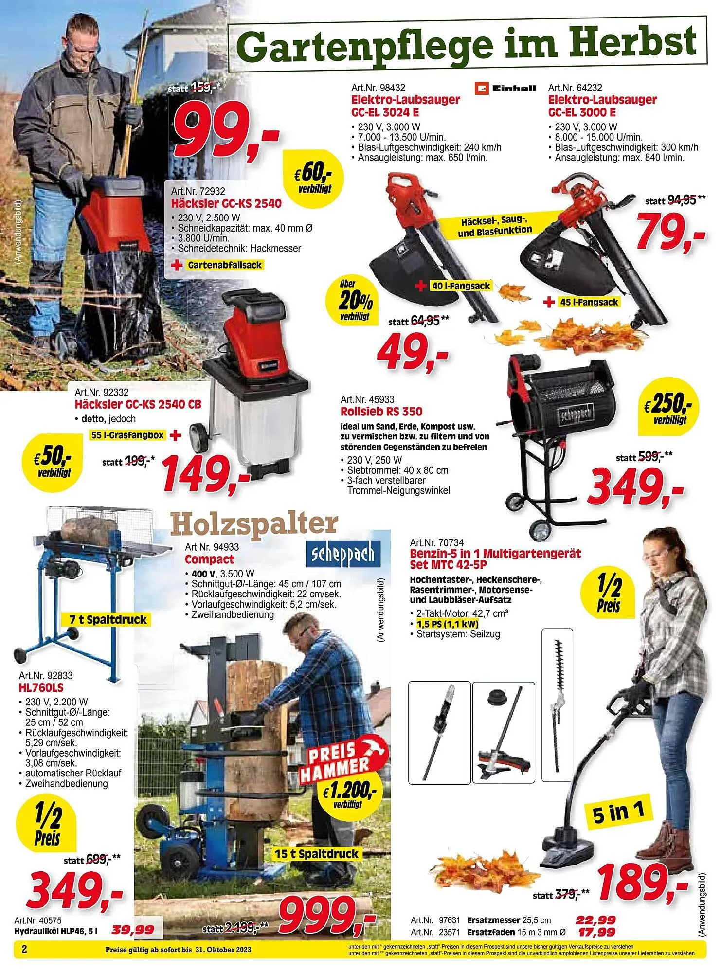 Zgonc Flugblatt von 30. September bis 31. Oktober 2023 - Flugblätt seite  2