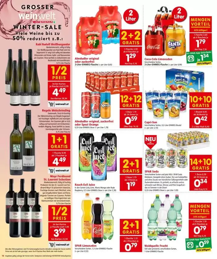 Aktuelle Deals und Angebote von 23. Jänner bis 6. Februar 2025 - Flugblätt seite 14