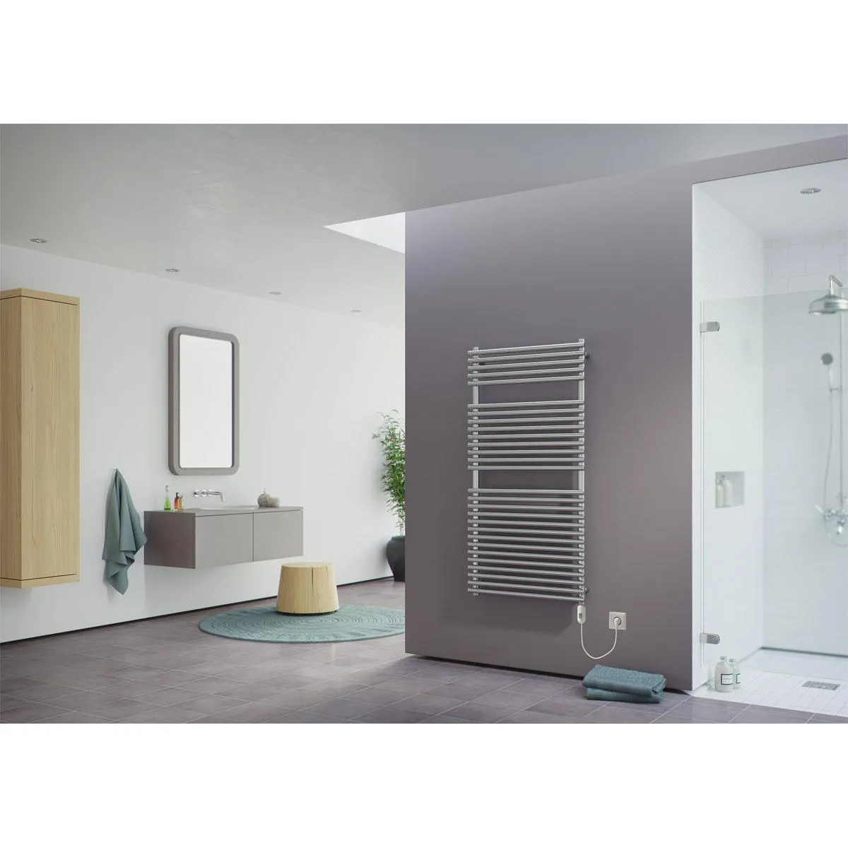 Ximax Elektrischer Handtuchwärmer Tec-Edelstahl 1715 x 600 mm 600 Watt Typ 2 Edelstahl