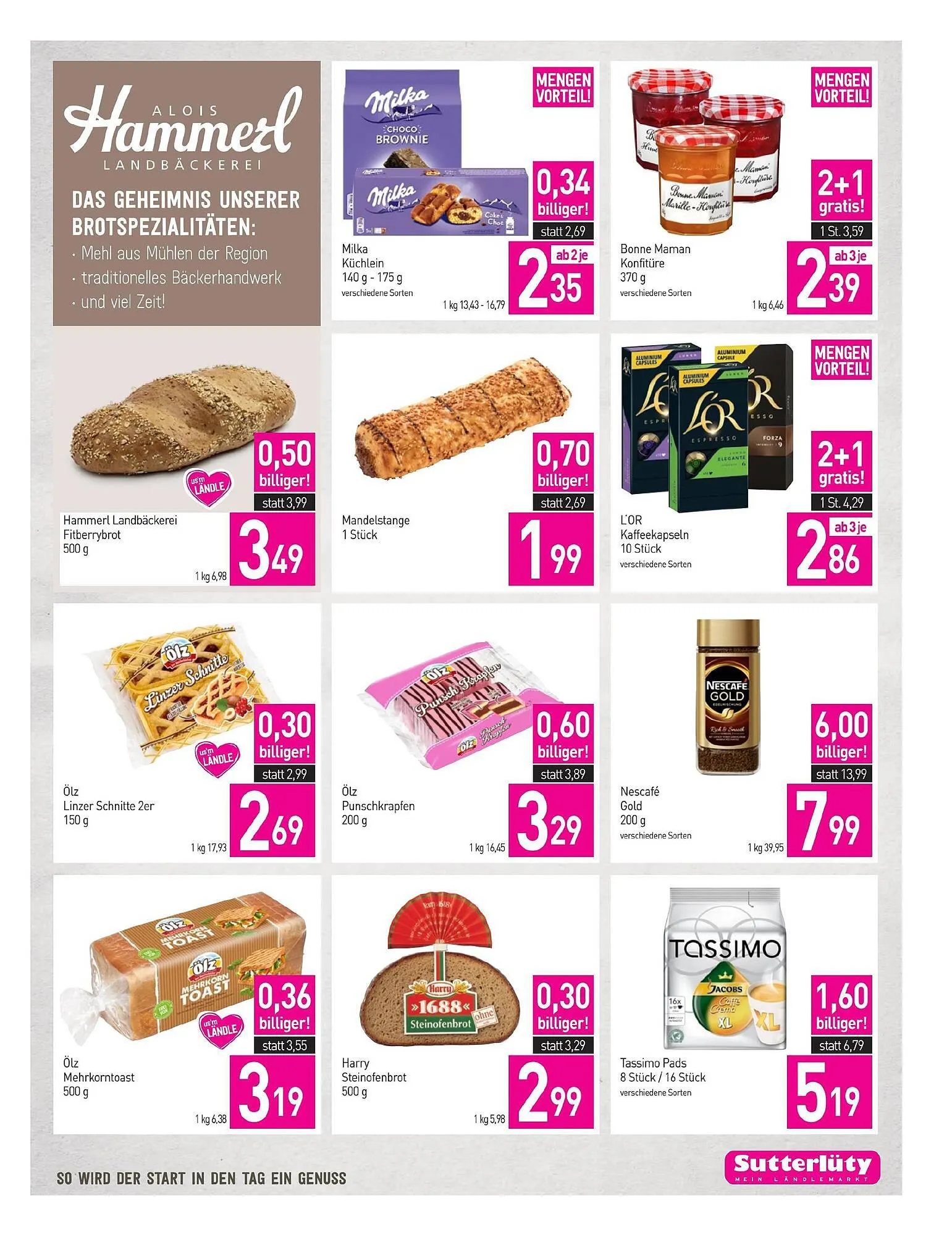 Sutterlüty Flugblatt von 28. September bis 4. Oktober 2023 - Flugblätt seite 3