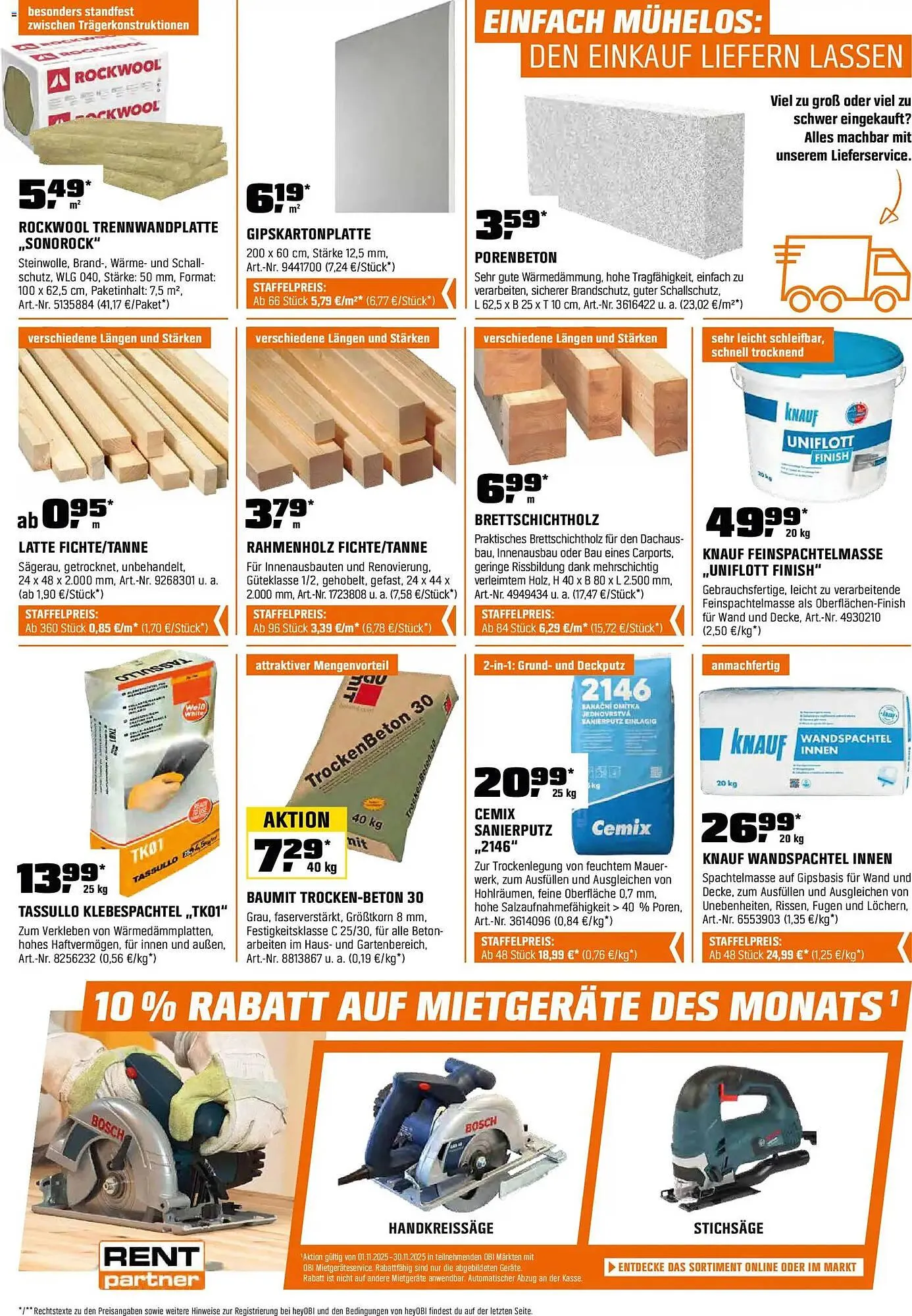 OBI Flugblatt von 14. November bis 30. November 2025 - Flugblätt seite 15