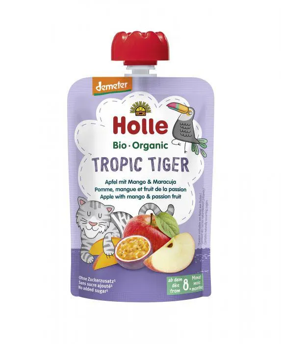 Holle Tropic Tiger – Apfel mit Mango & Maracuja 100g