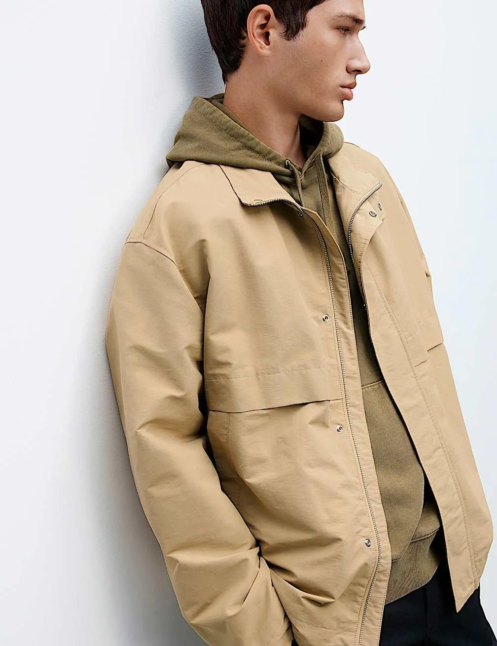 Hoodie aus reiner Baumwolle in Stückfärbung