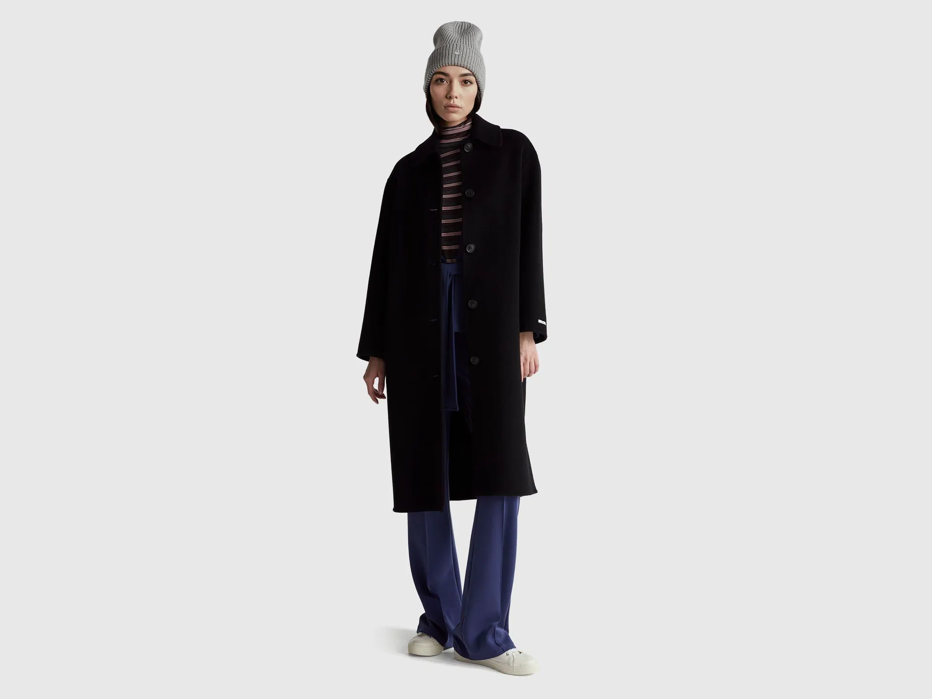 Langer Mantel 100% Wolle