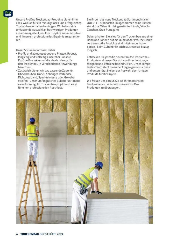 ProOne Trockenbaubroschuere 2024 von 21. Februar bis 31. Dezember 2024 - Flugblätt seite  4