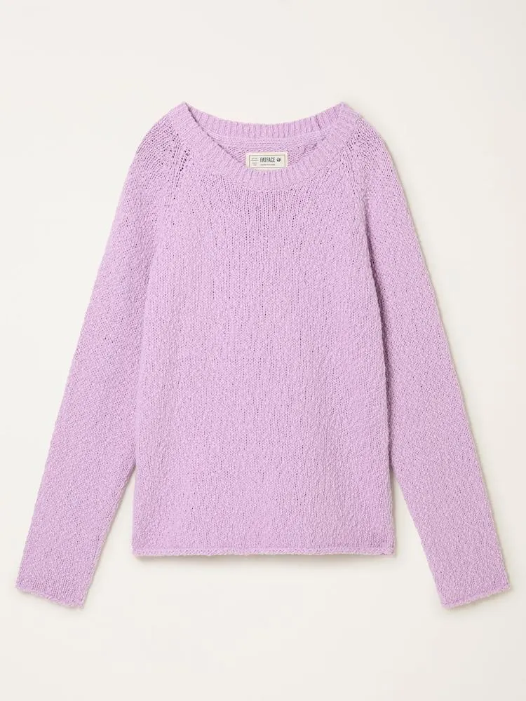 Flieder-Violett - FatFace Knitted Slub Jumper