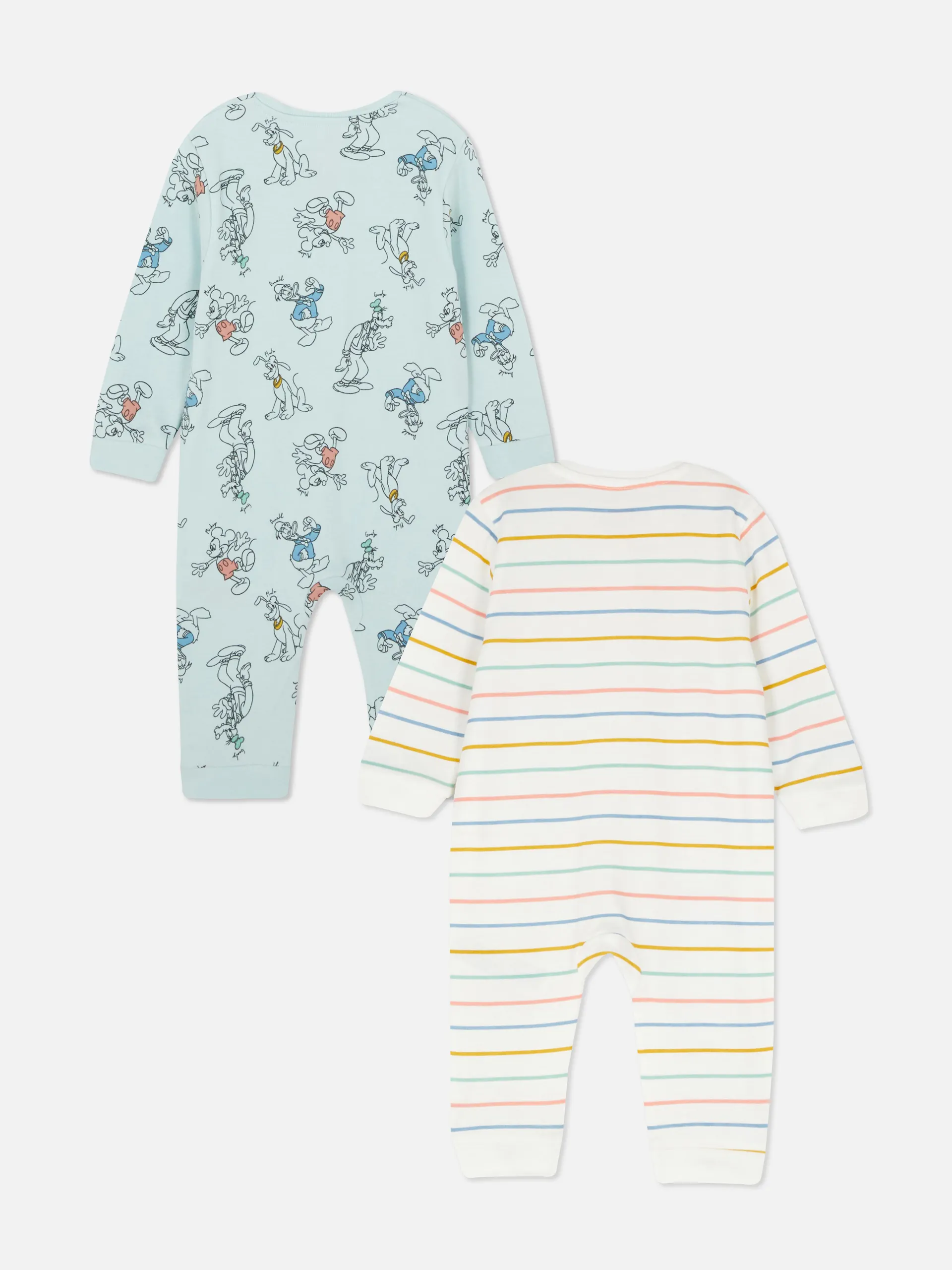 „Disney“ Schlafanzug mit Reißverschluss, 2er-Pack