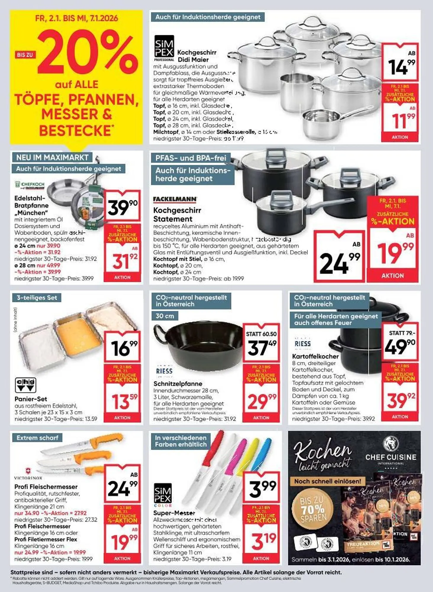 Maximarkt Flugblatt von 2. Jänner bis 7. Jänner 2026 - Flugblätt seite  18