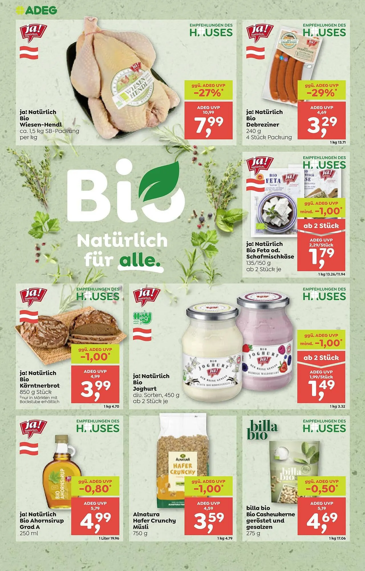 ADEG Flugblatt von 22. Jänner bis 28. Jänner 2026 - Flugblätt seite  10