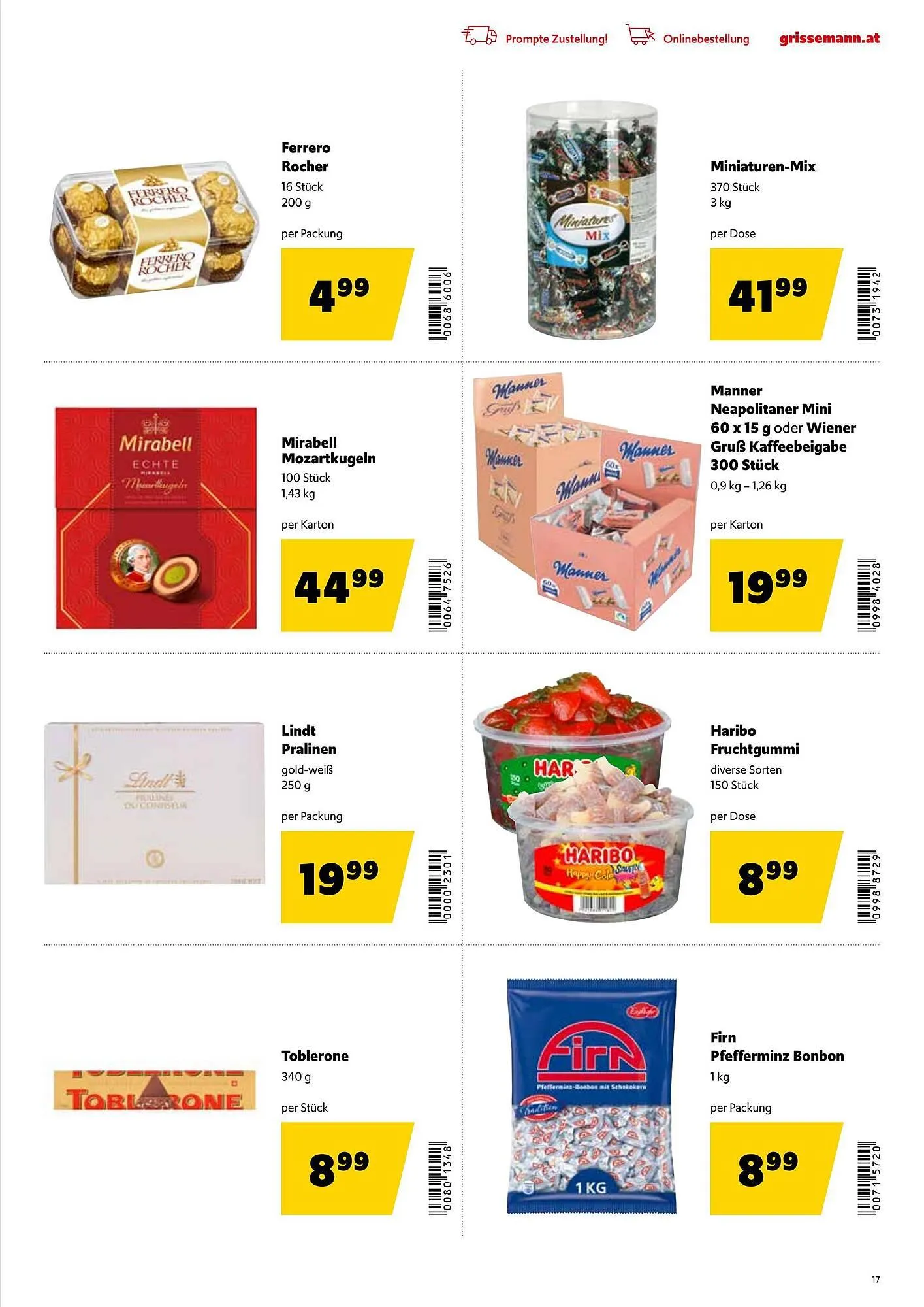 Eurogast Grissemann Flugblatt von 1. Dezember bis 12. Dezember 2025 - Flugblätt seite  17