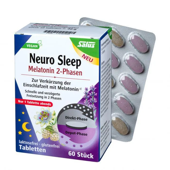 Salus® Neuro Sleep Melatonin 2-Phasen Tabletten 60 Tbl 46g